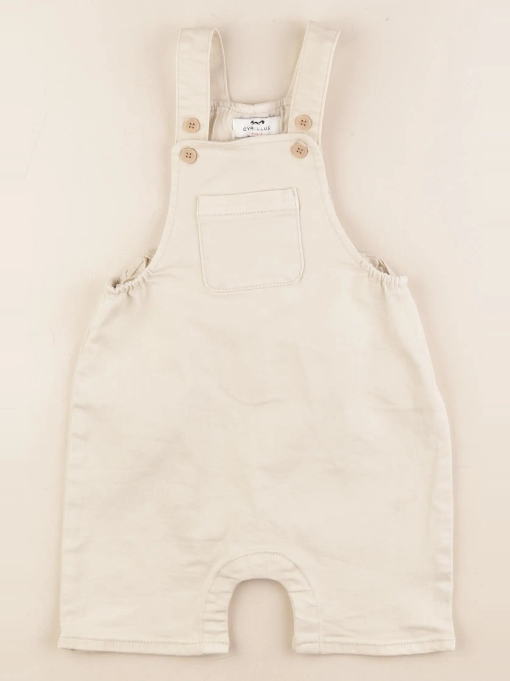 Cyrillus - salopette beige - 24 mois