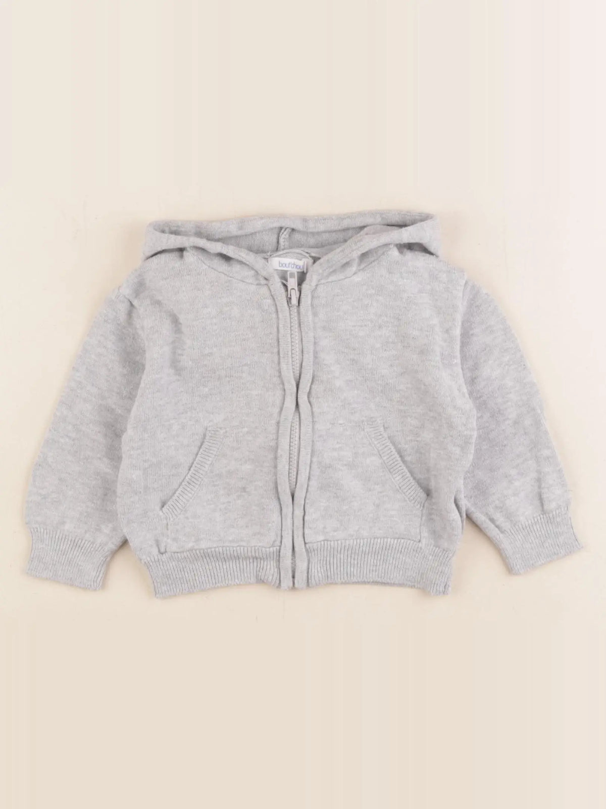 Boutchou - gilet gris - 6 mois