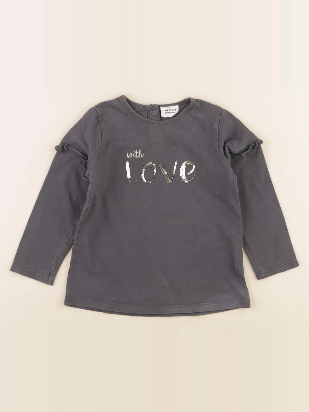 Tape à l'oeil - tee-shirt gris - 36 mois