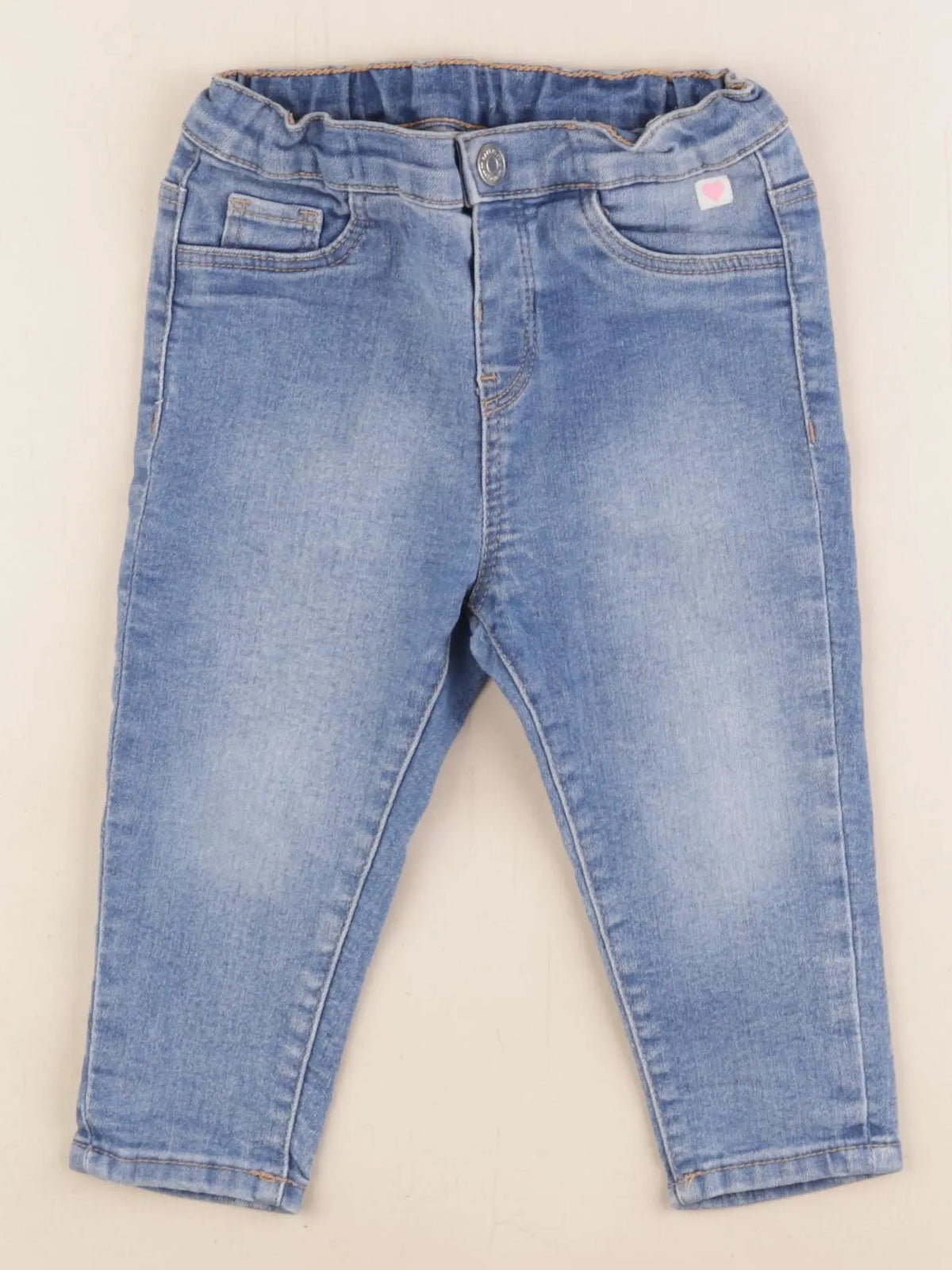 H&M - jegging bleu - 9/12 mois