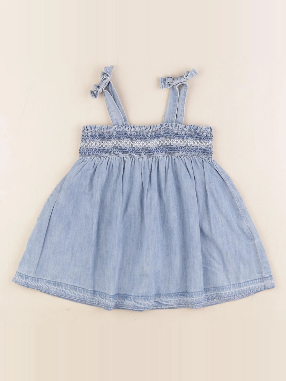 GAP - robe bleu - 6/12 mois