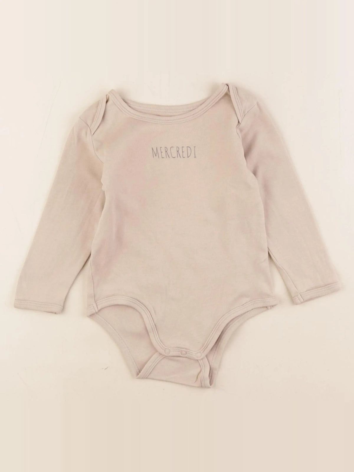 Vertbaudet - body beige - 24 mois