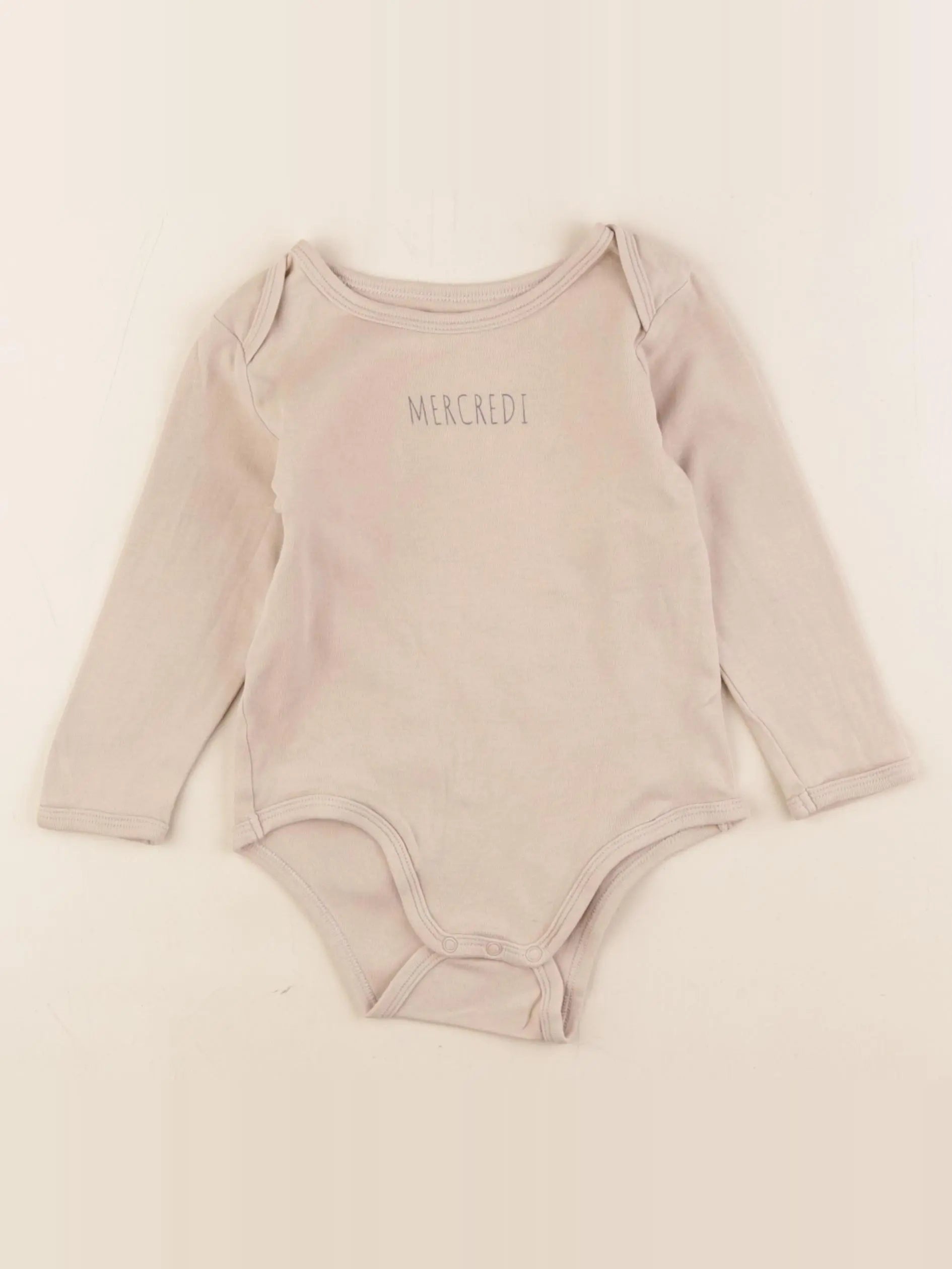 Vertbaudet - body beige - 24 mois