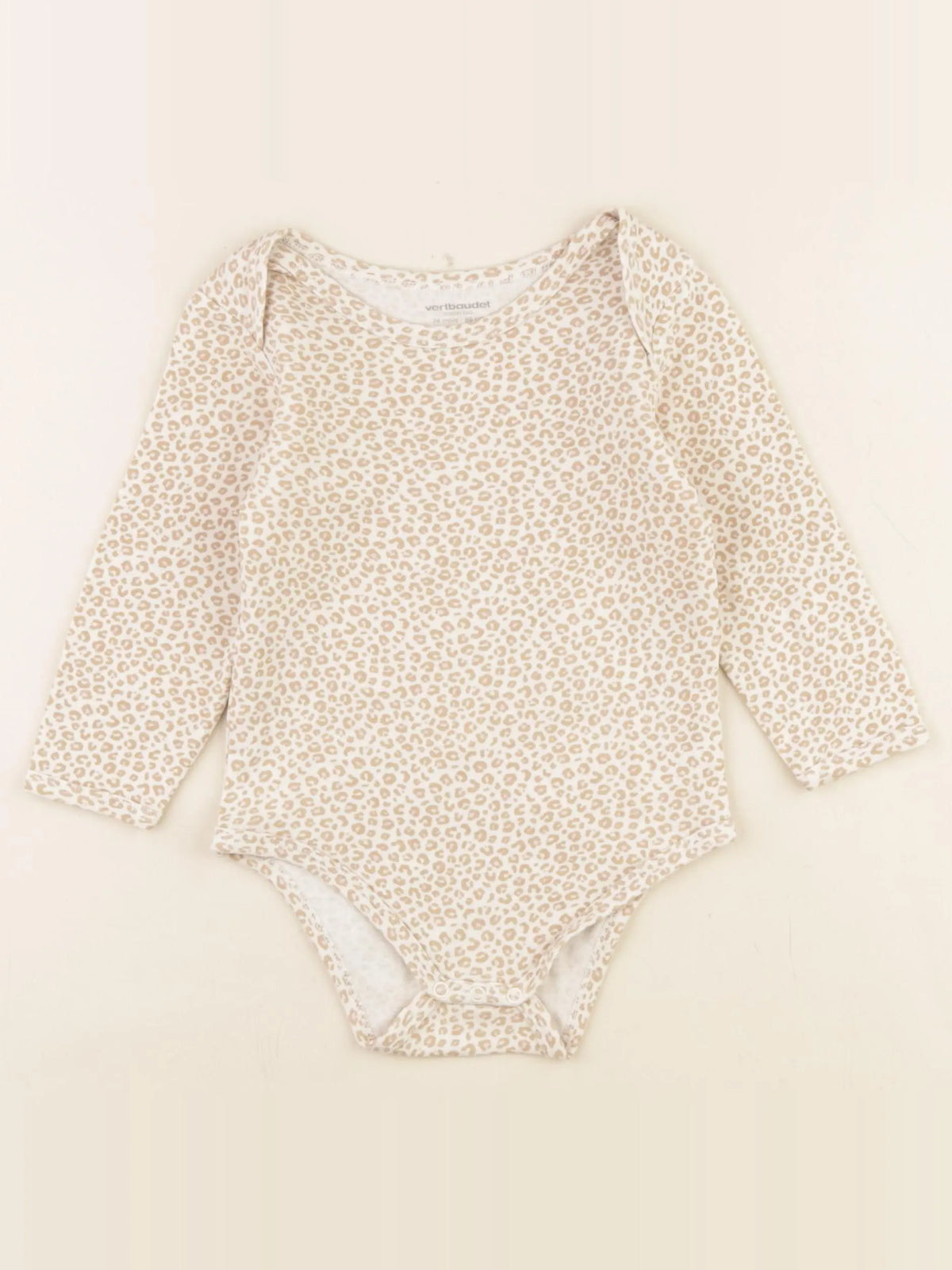 Vertbaudet - body marron - 24 mois