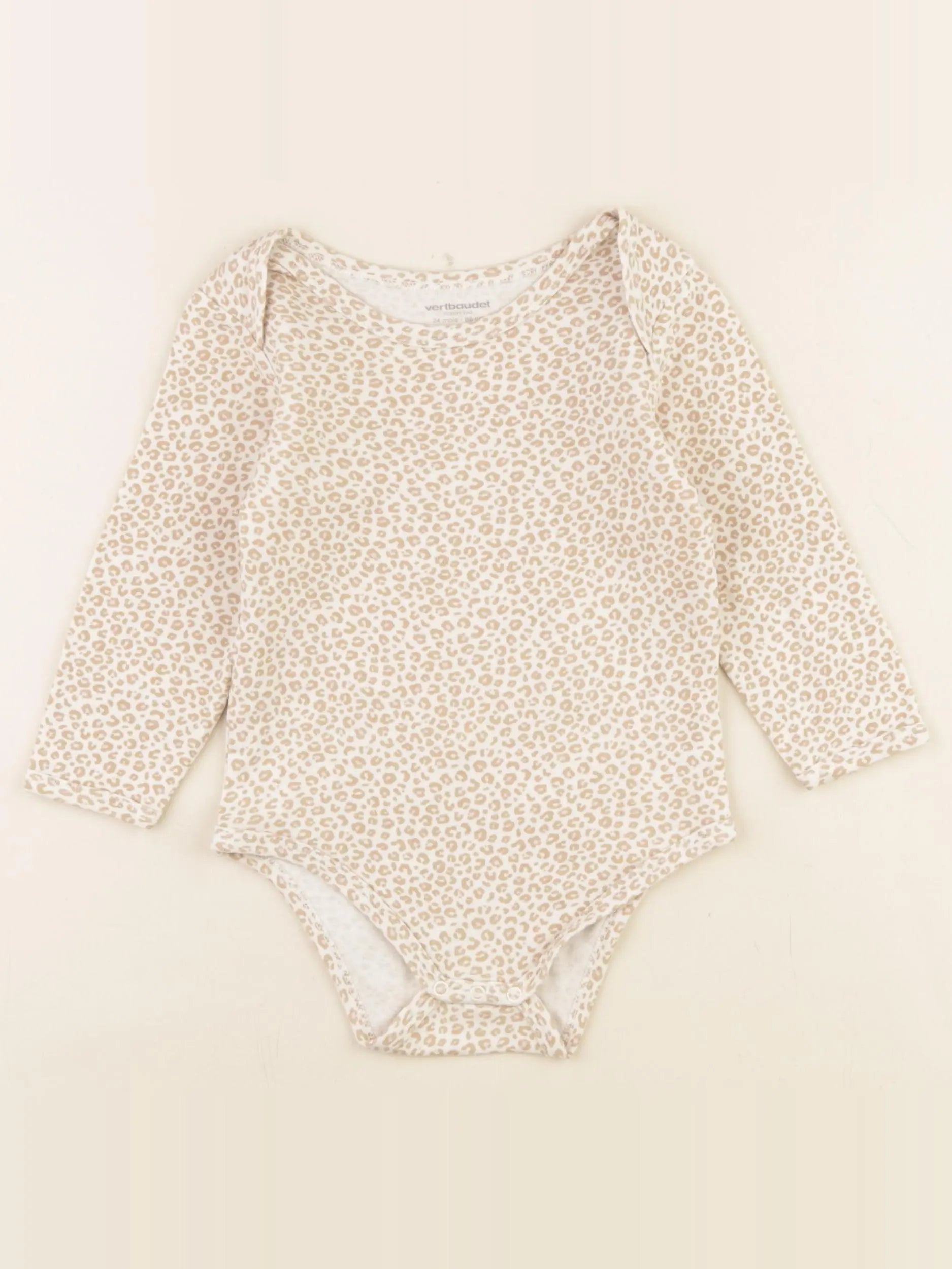 Vertbaudet - body marron - 24 mois