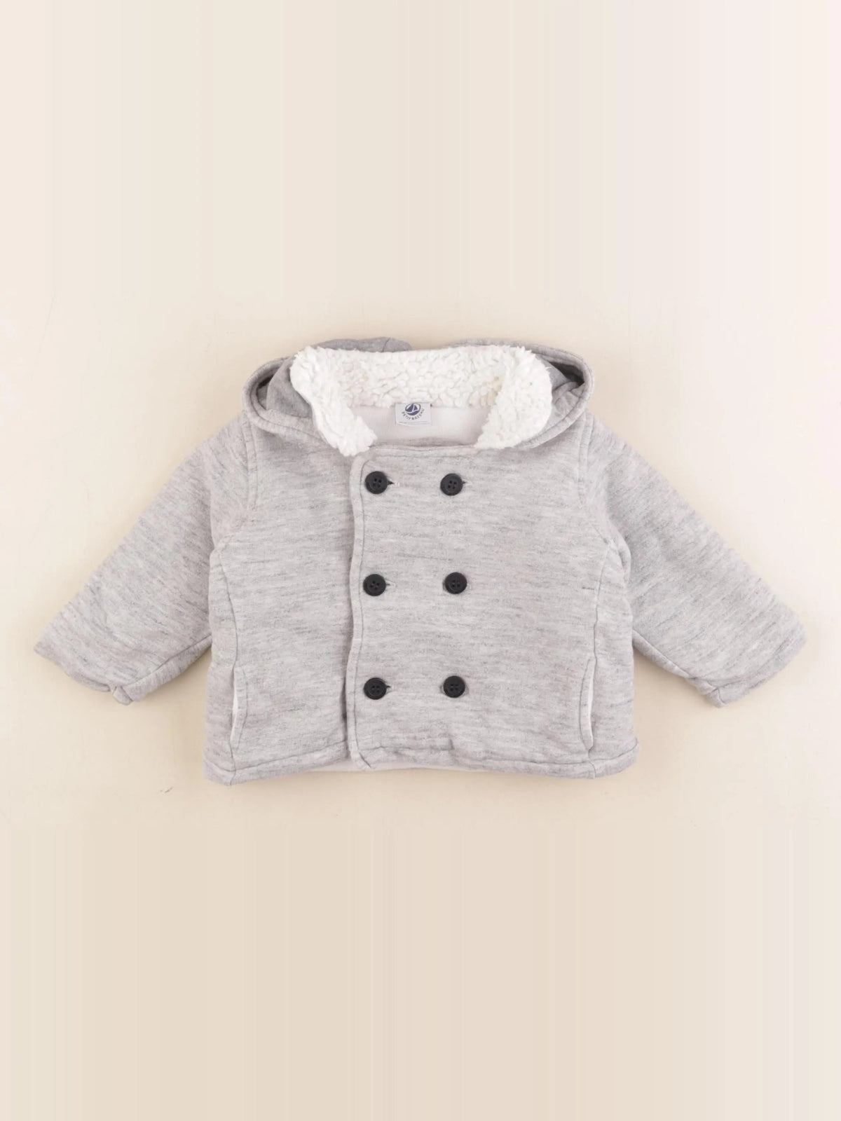 Petit Bateau - veste gris - 6 mois