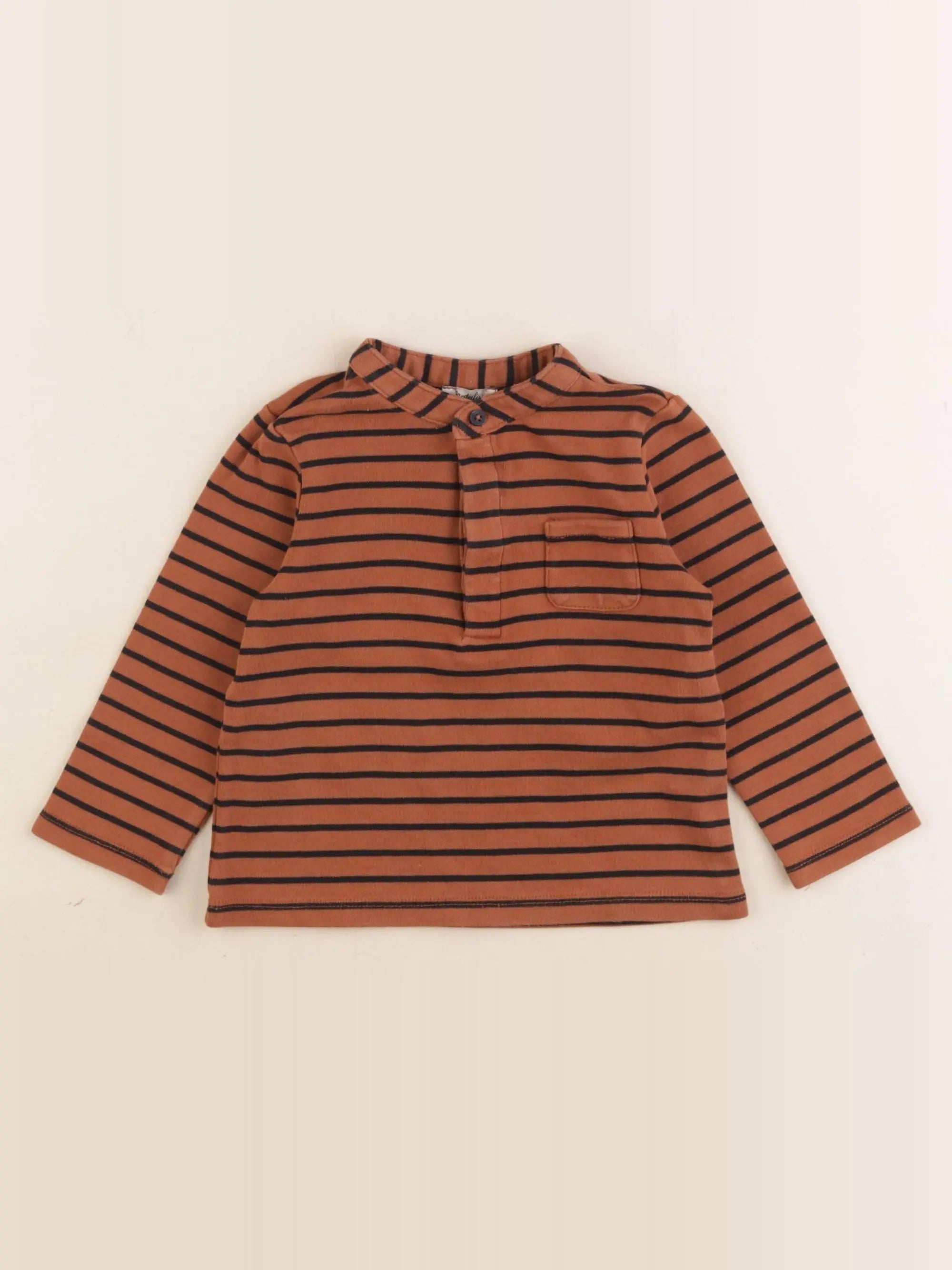 Natalys - tee-shirt marron - 24 mois