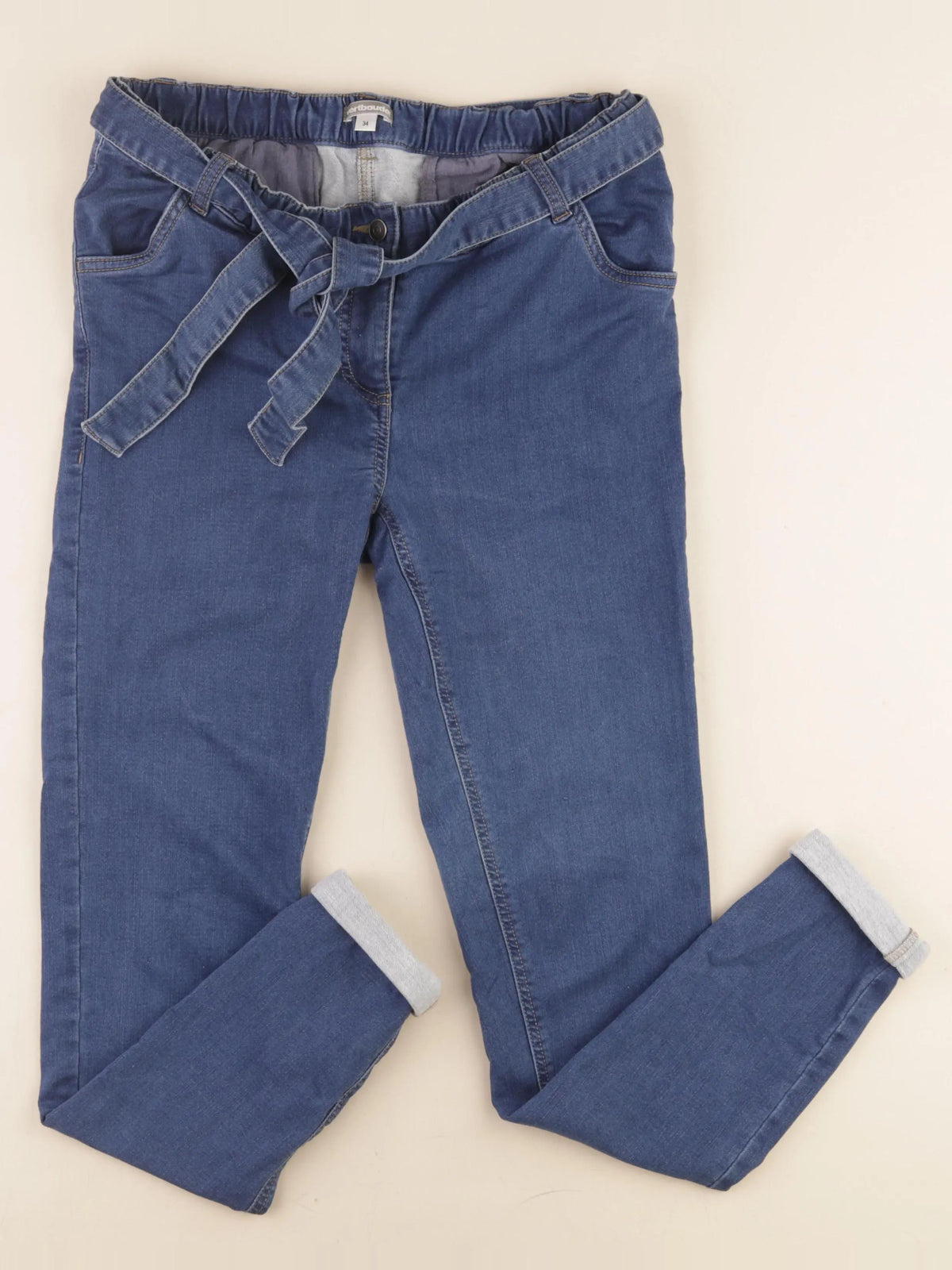 Vertbaudet - pantalon grossesse bleu - 34