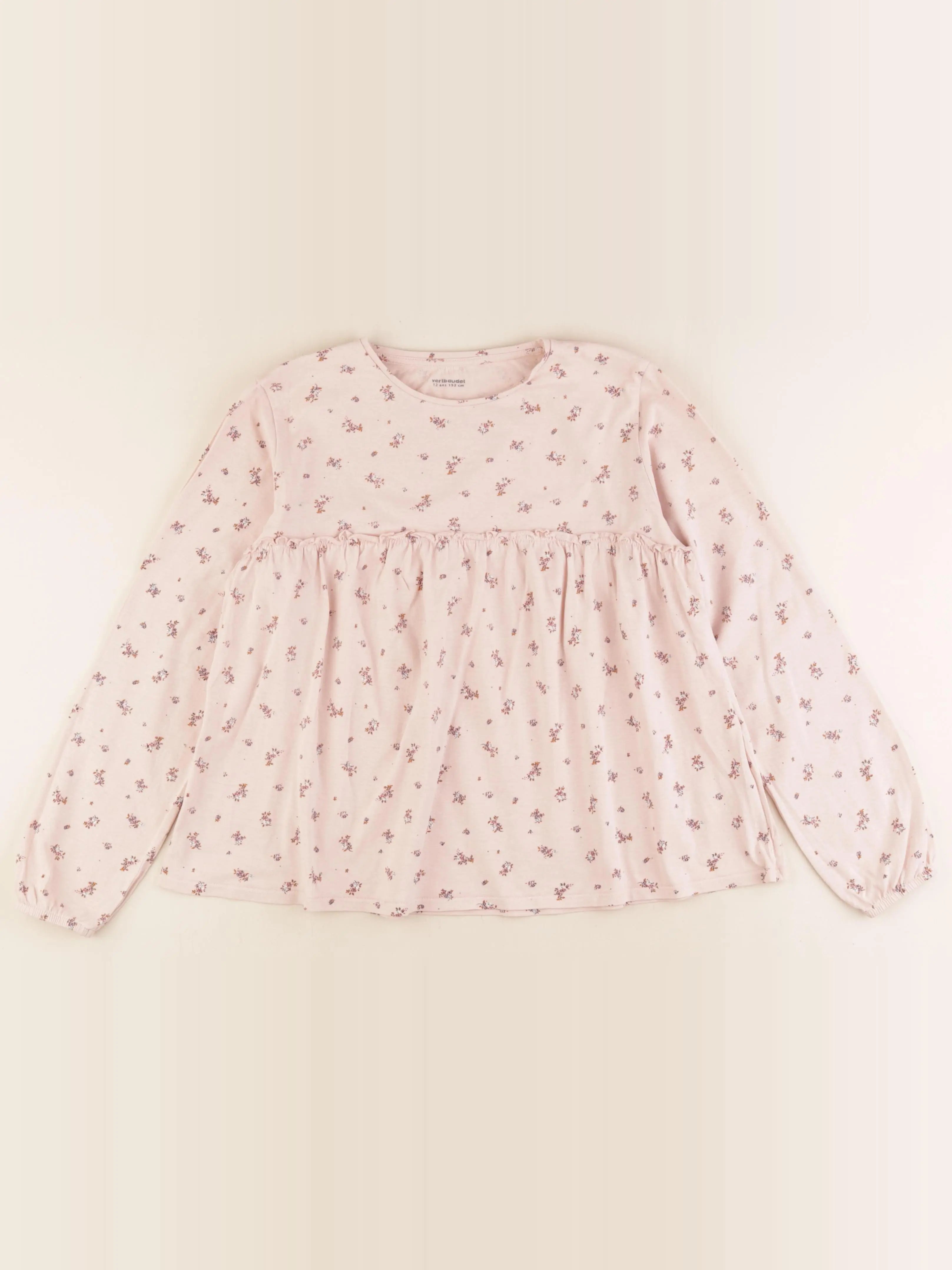 Vertbaudet - tee-shirt rose - 12 ans
