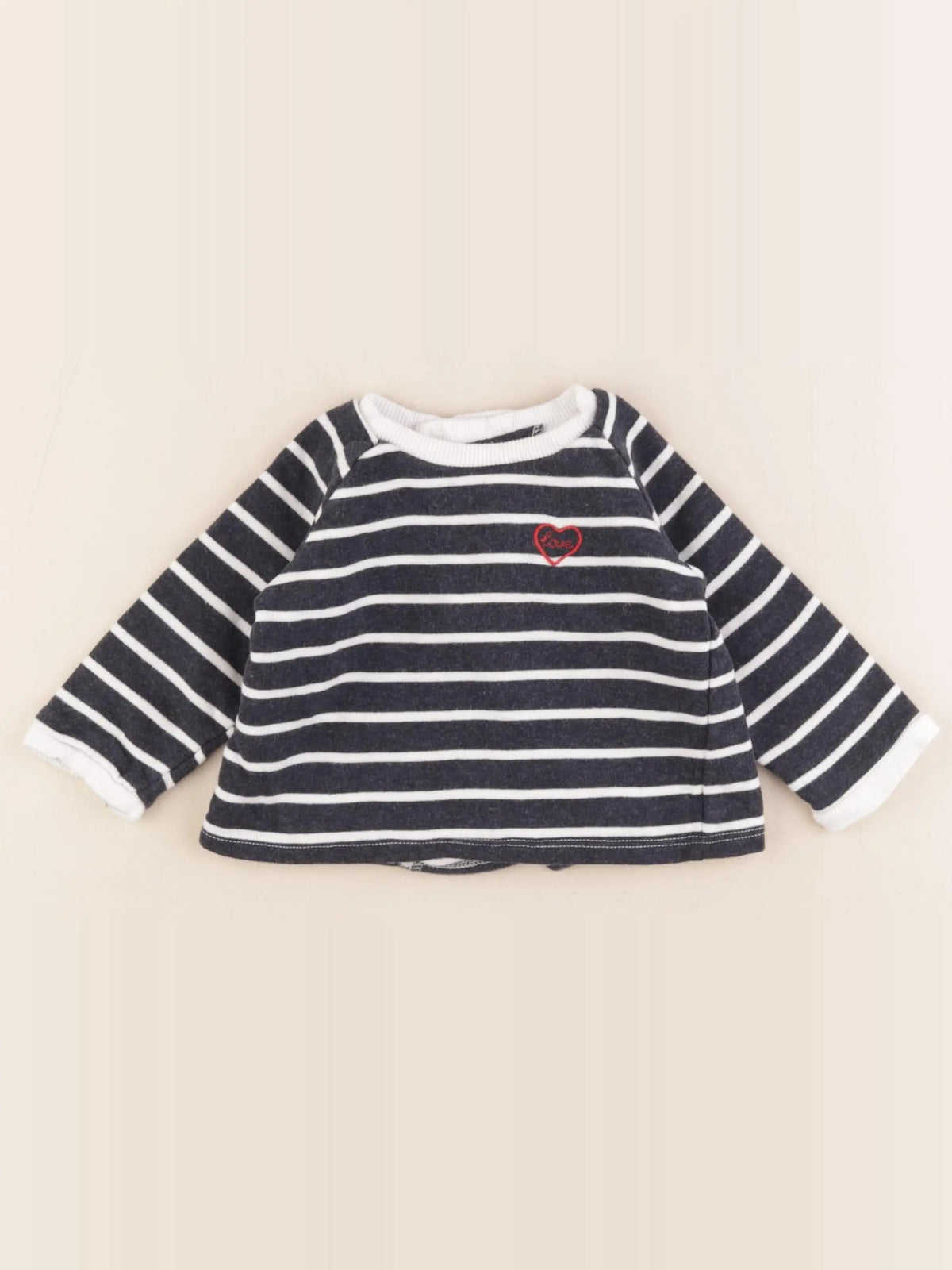Boutchou - sweat bleu - 9 mois