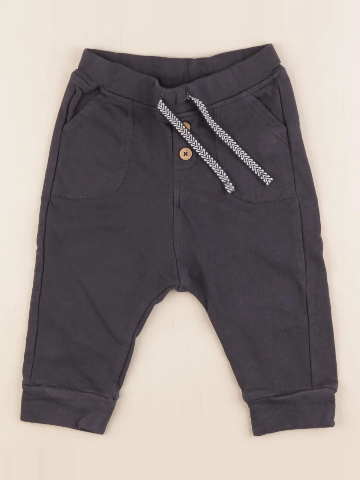 Tape à l'oeil - pantalon doublé gris - 12 mois