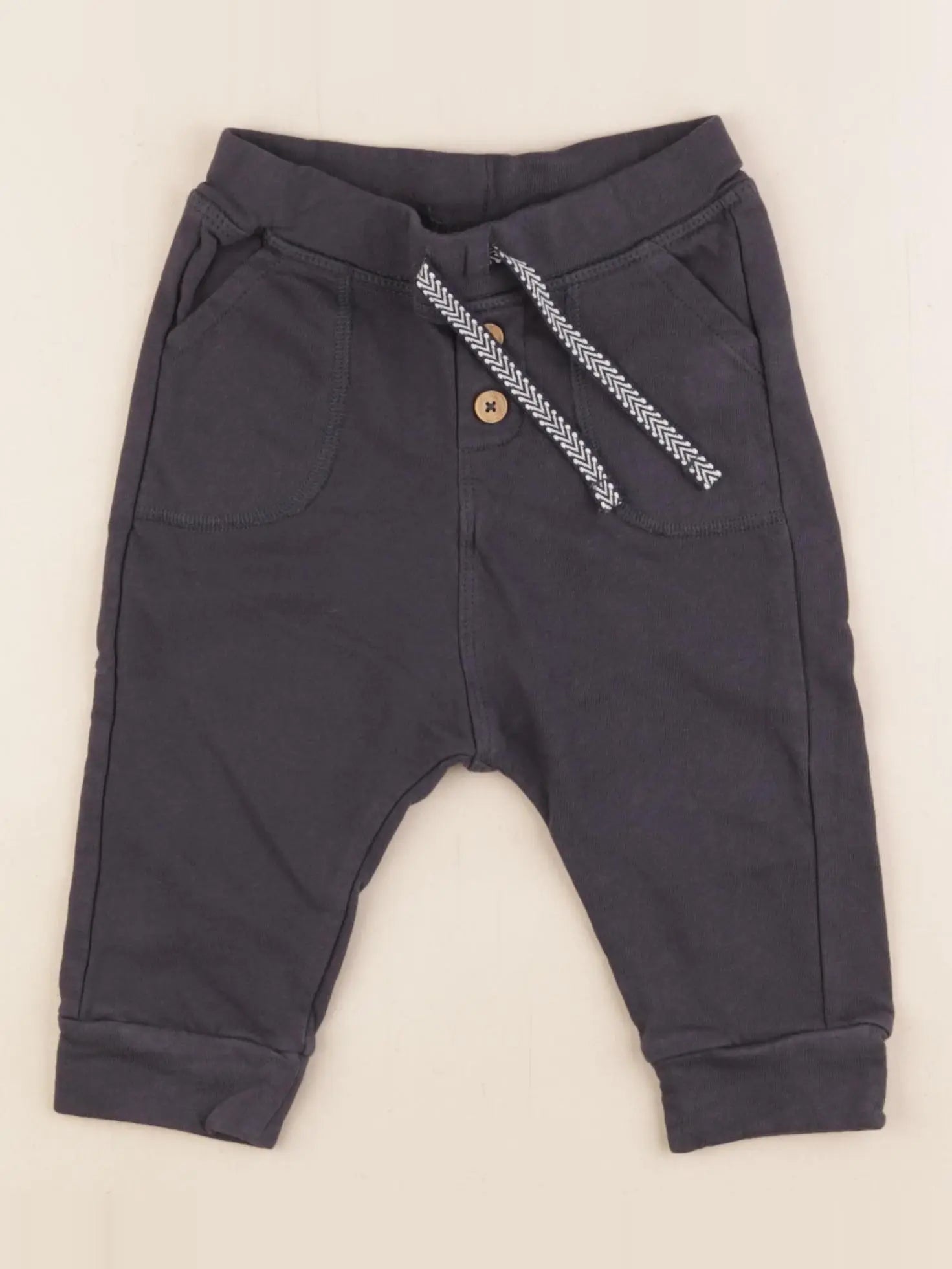 Tape à l'oeil - pantalon doublé gris - 12 mois