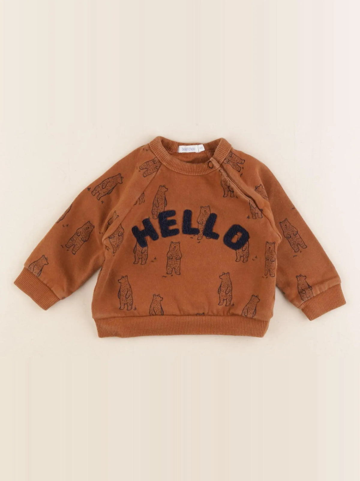 Boutchou - sweat marron - 6 mois