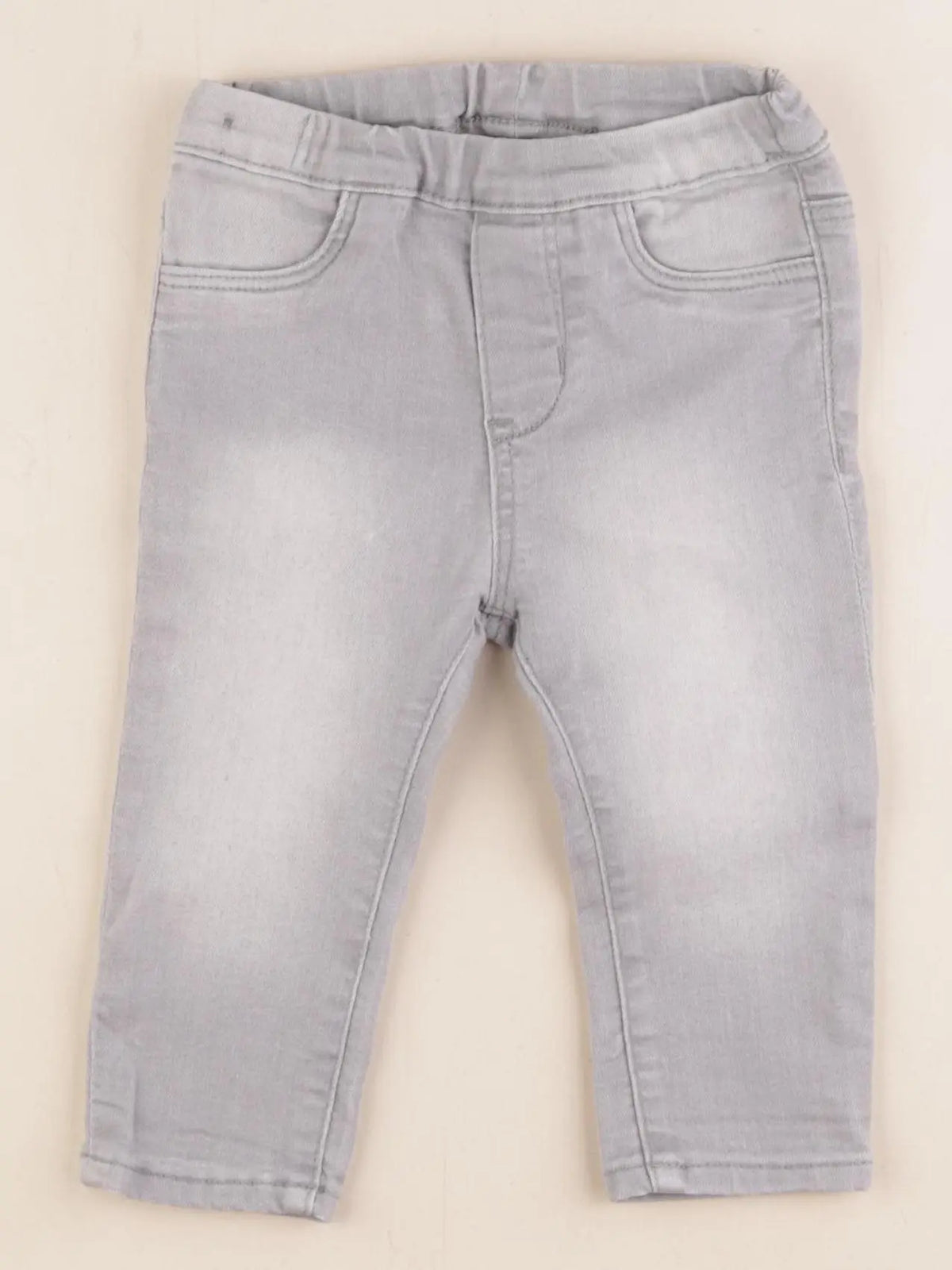 H&M - jegging gris - 6/9 mois