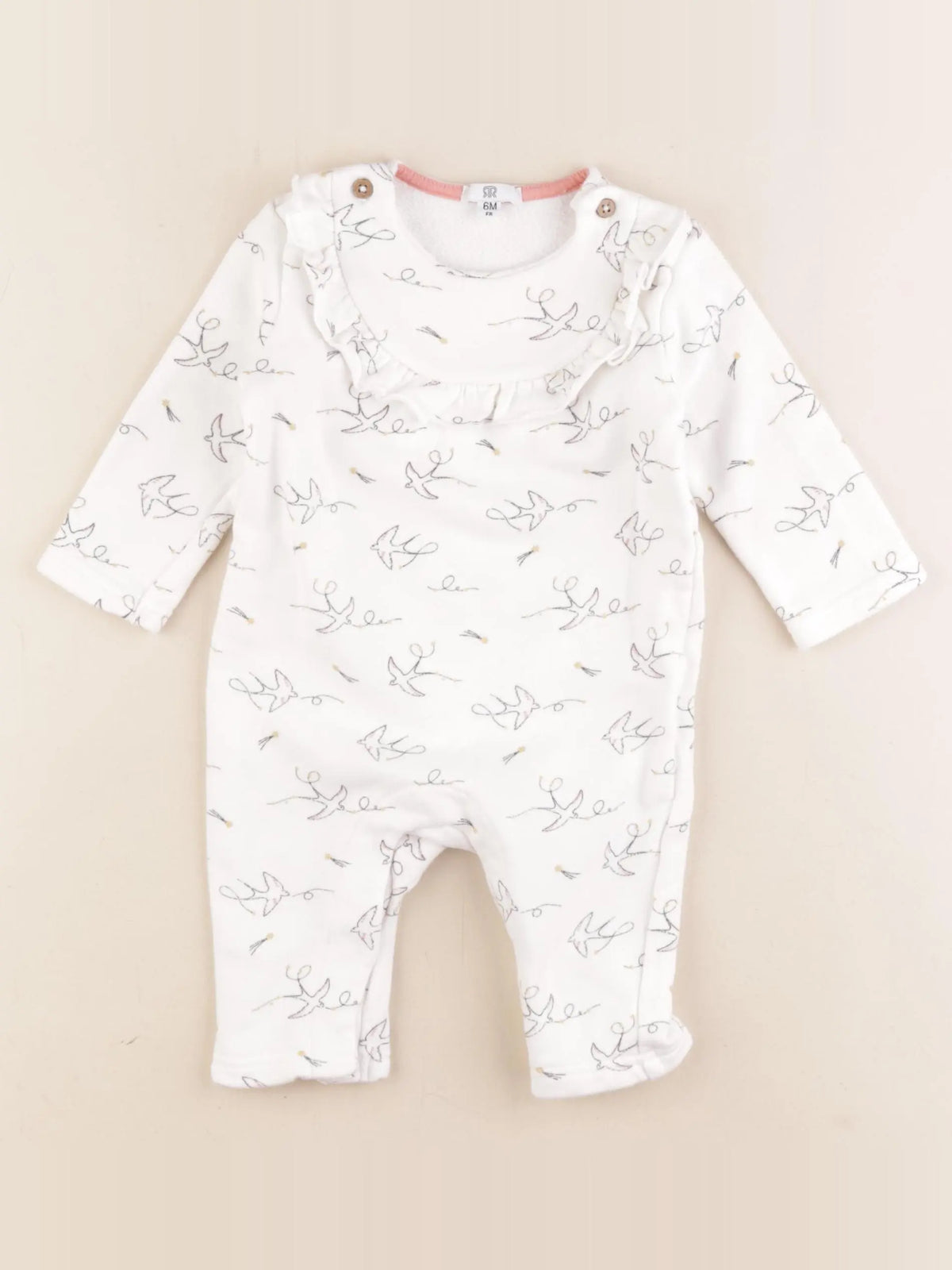 La Redoute - combinaison blanc - 6 mois