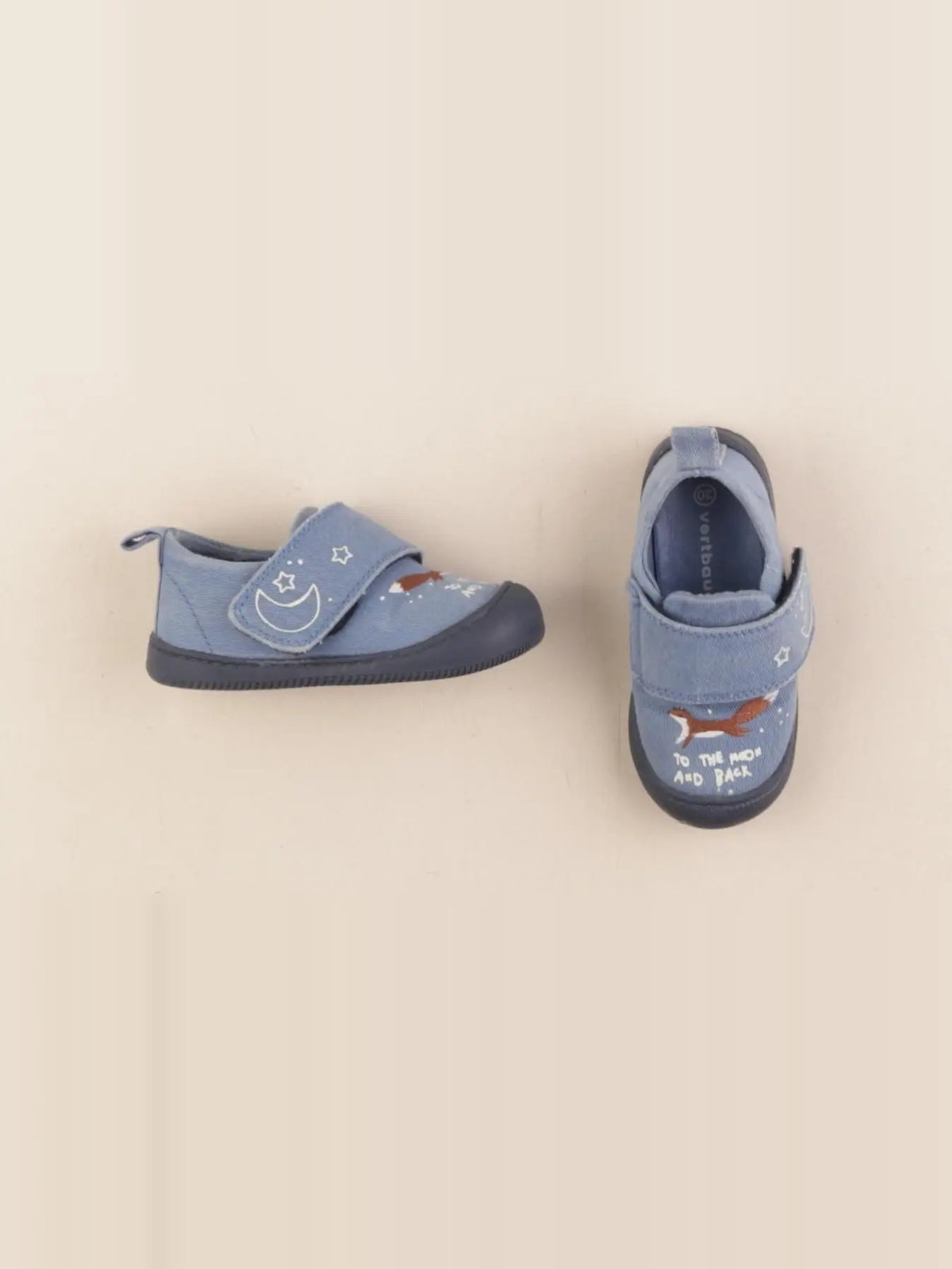 Vertbaudet - chaussons bleu - pointure 20