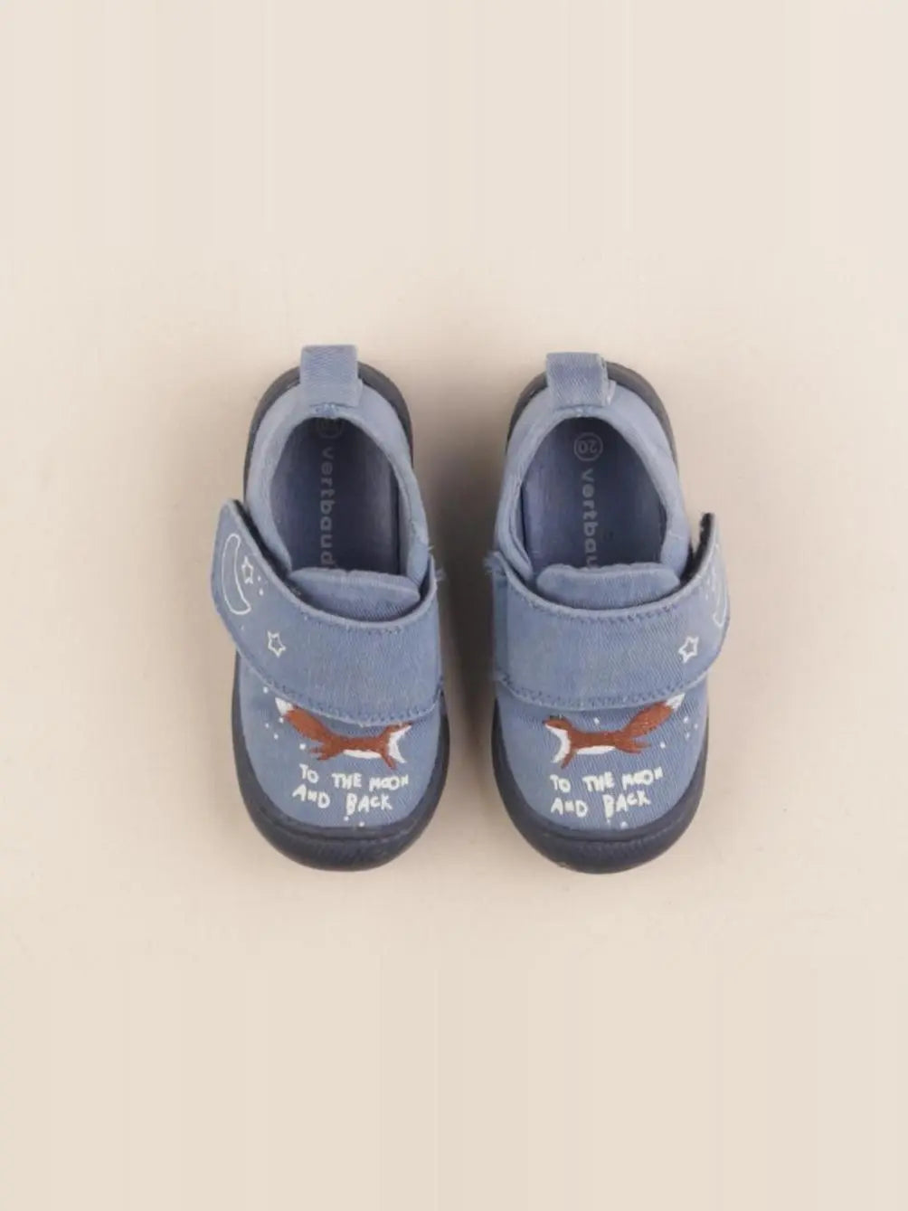 Vertbaudet - chaussons bleu - pointure 20