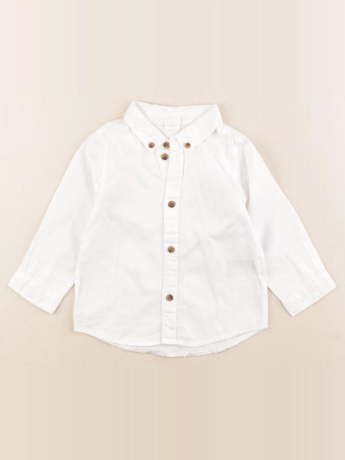 H&M - chemise blanc - 9/12 mois