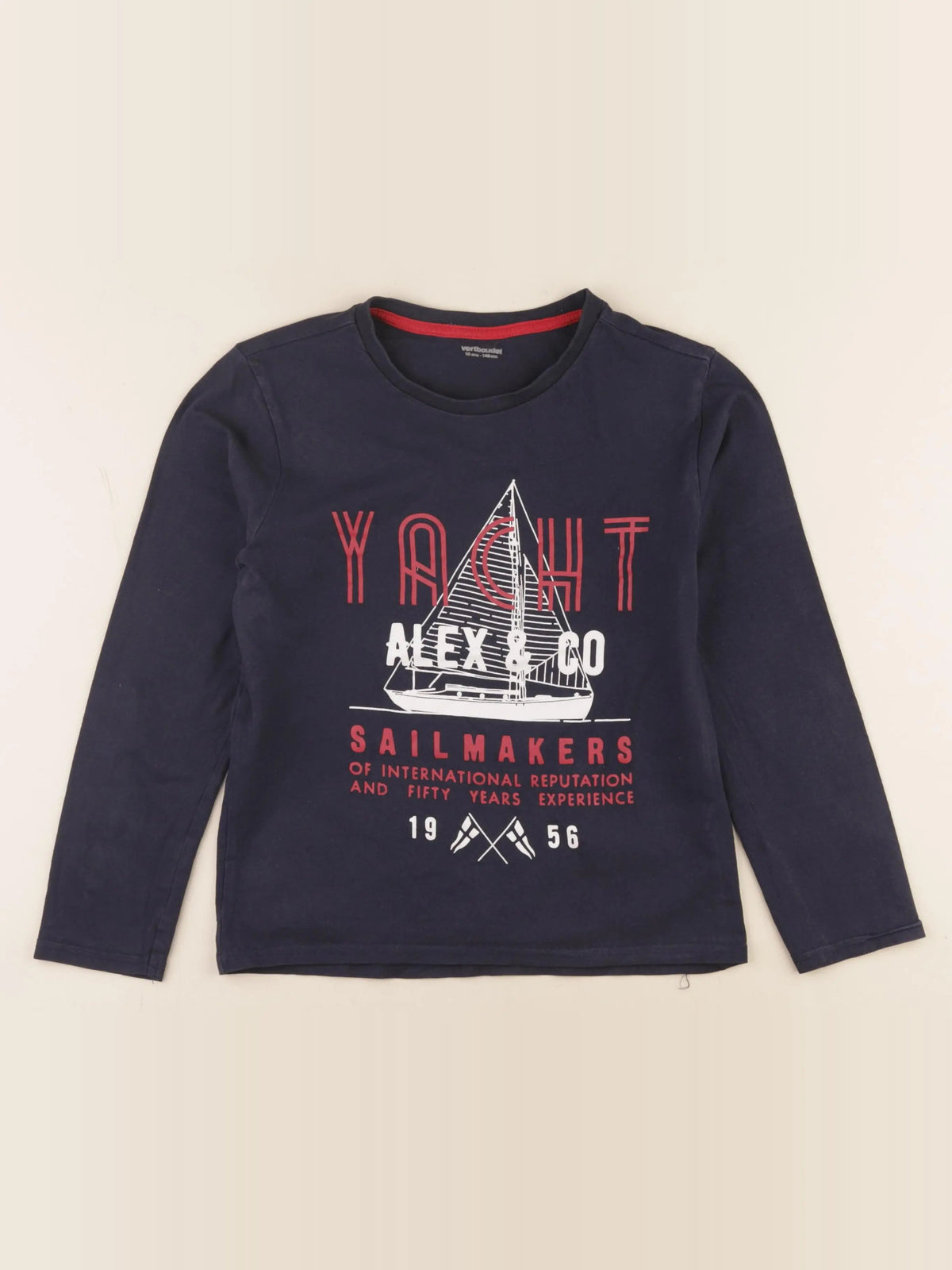 Vertbaudet - tee-shirt bleu - 10 ans