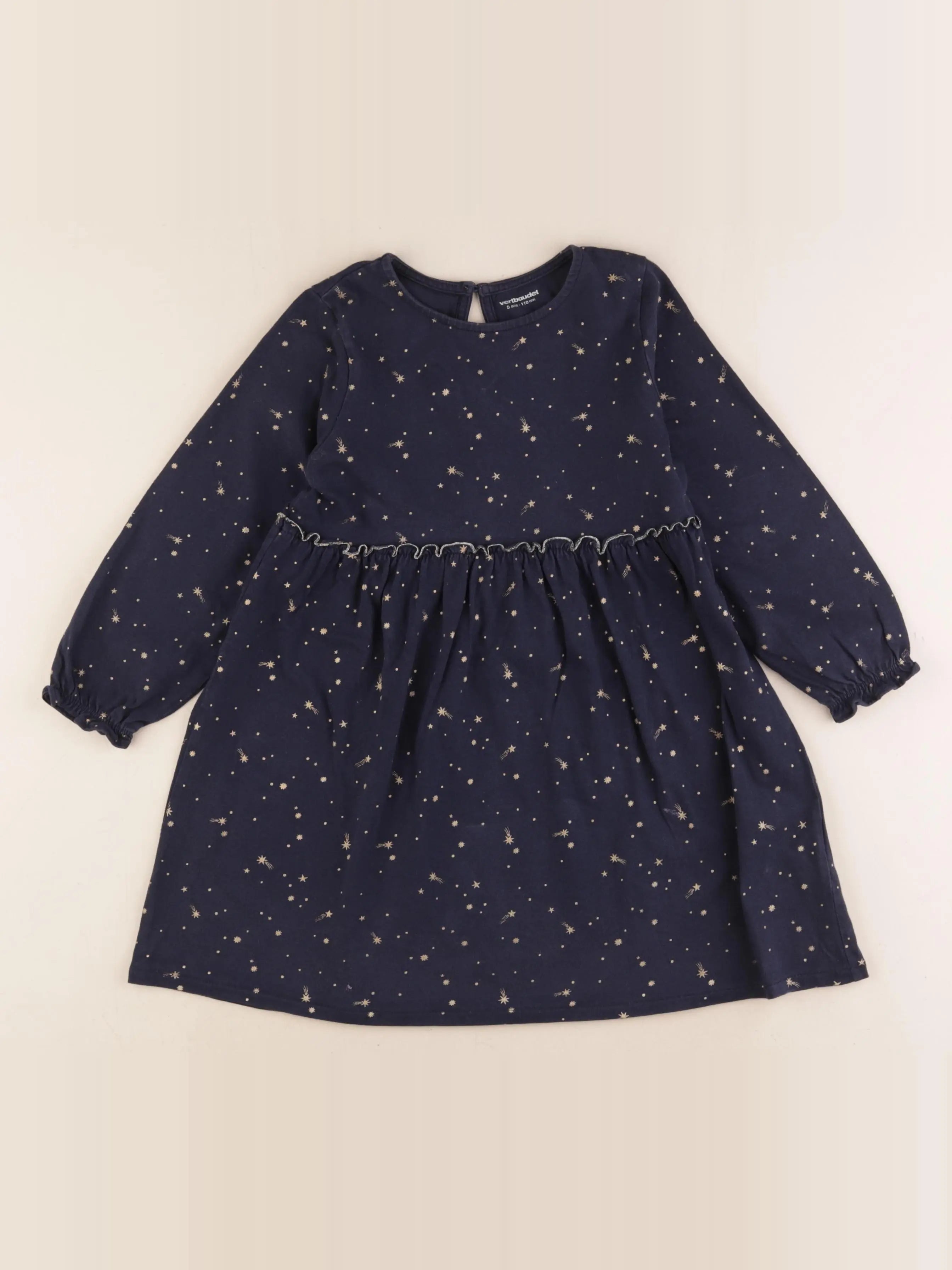 Vertbaudet - robe bleu - 5 ans
