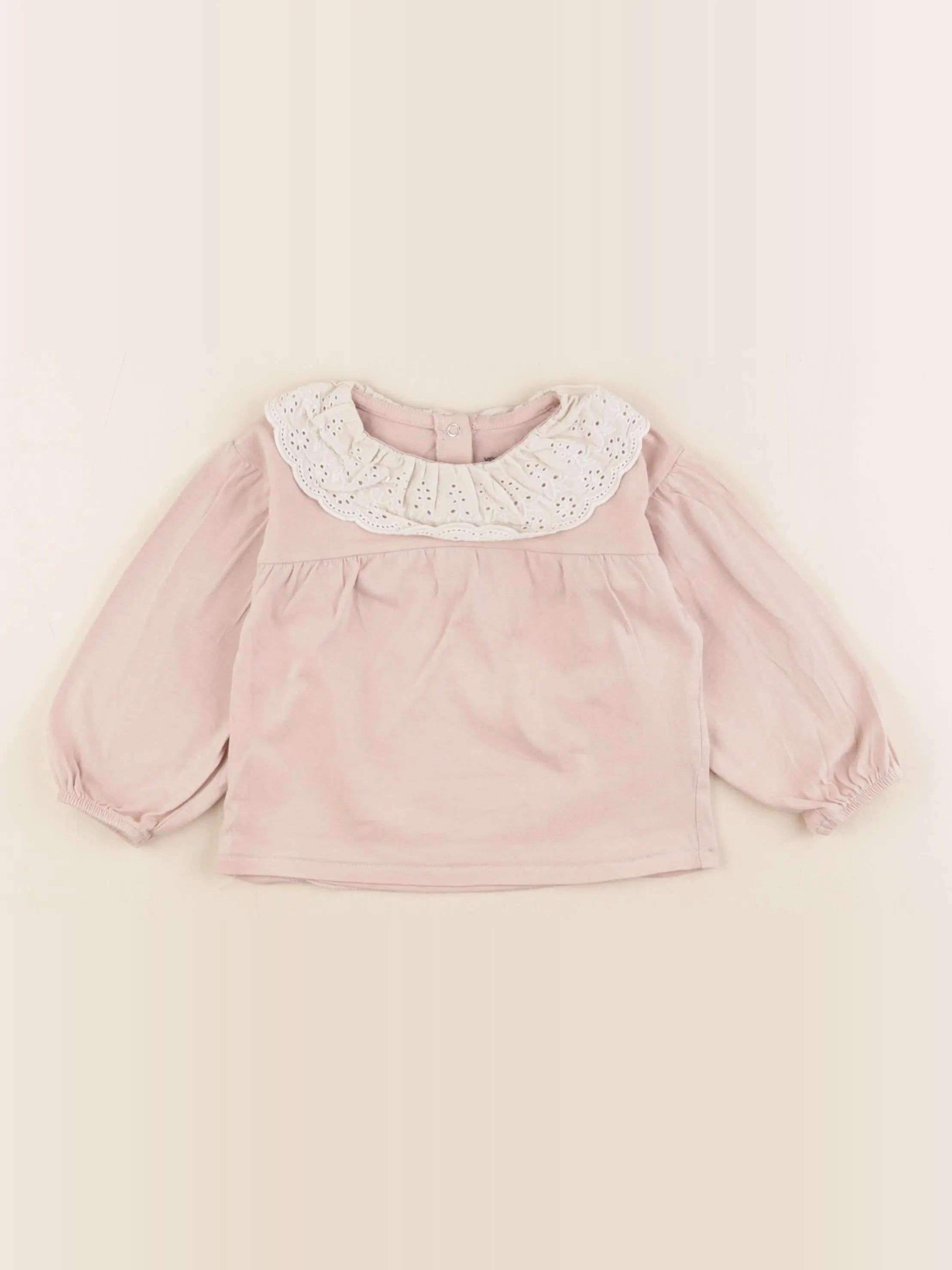 Vertbaudet - tee-shirt rose - 18 mois