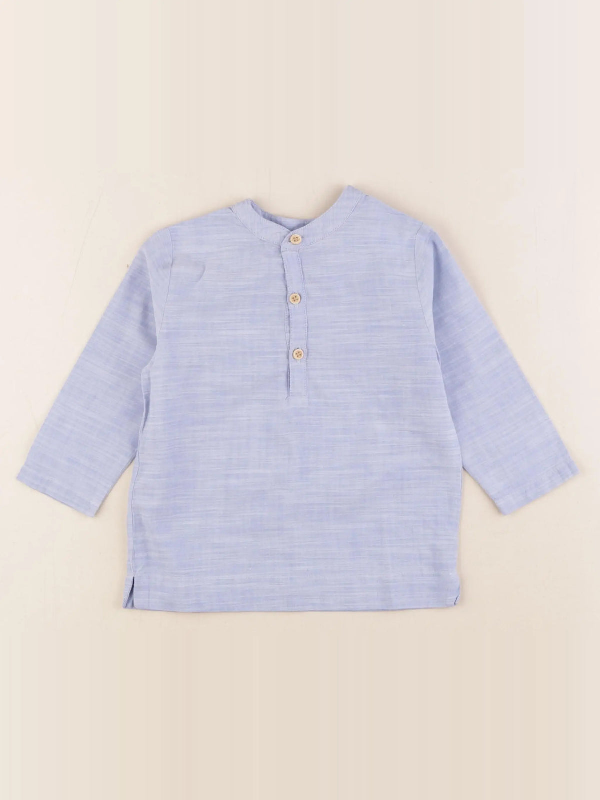 Boutchou - chemise bleu - 18 mois