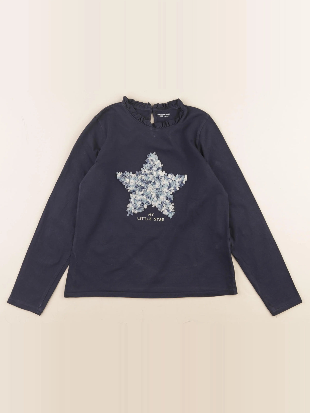Vertbaudet - tee-shirt bleu - 10 ans