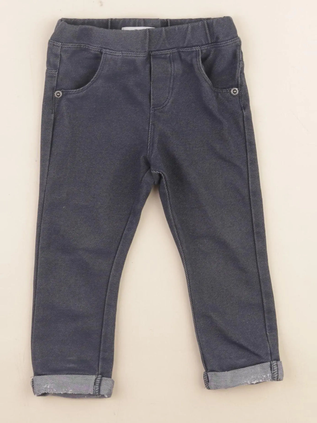 Vertbaudet - jegging bleu - 18 mois