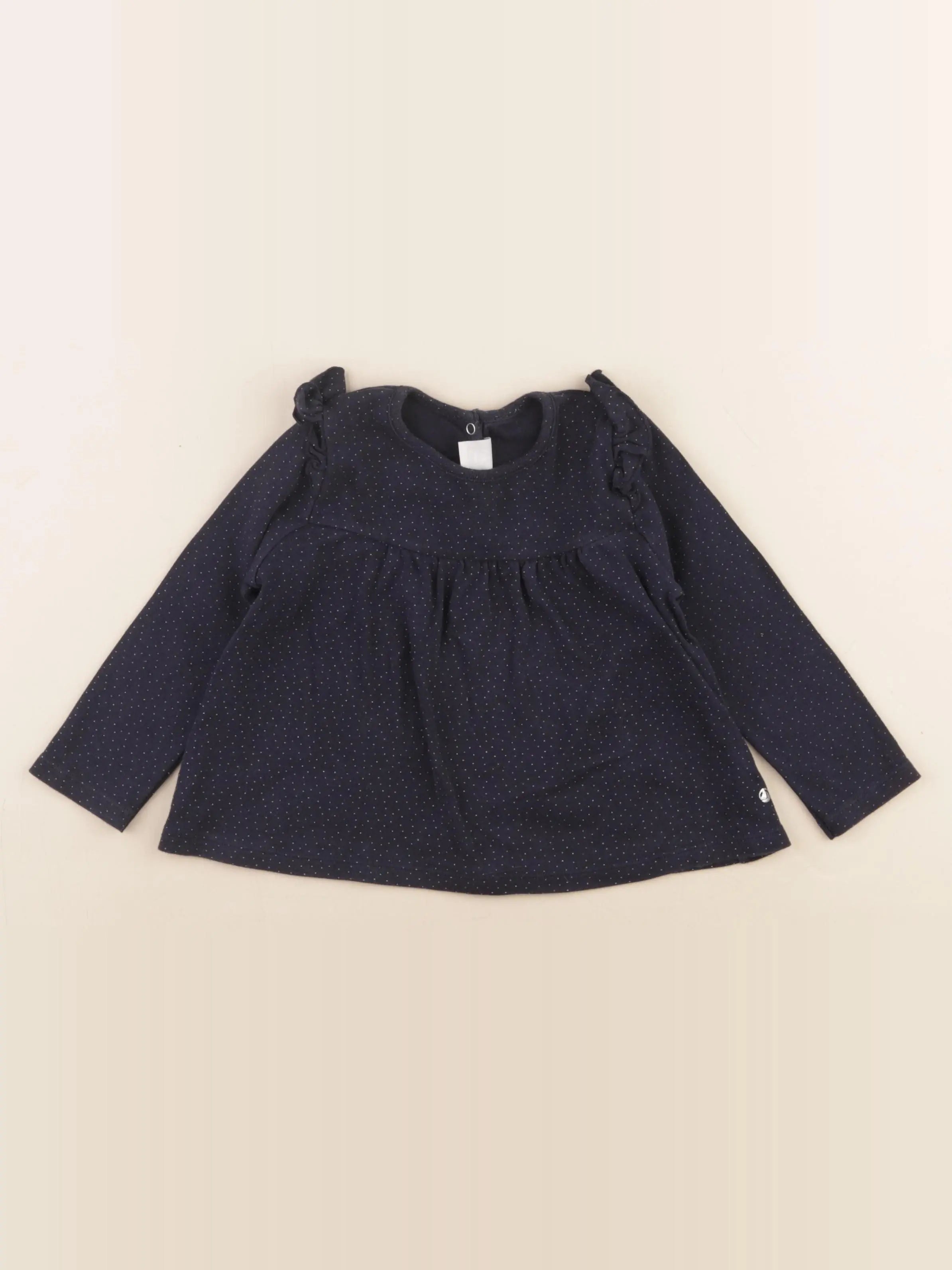 Petit Bateau - tee-shirt bleu - 24 mois