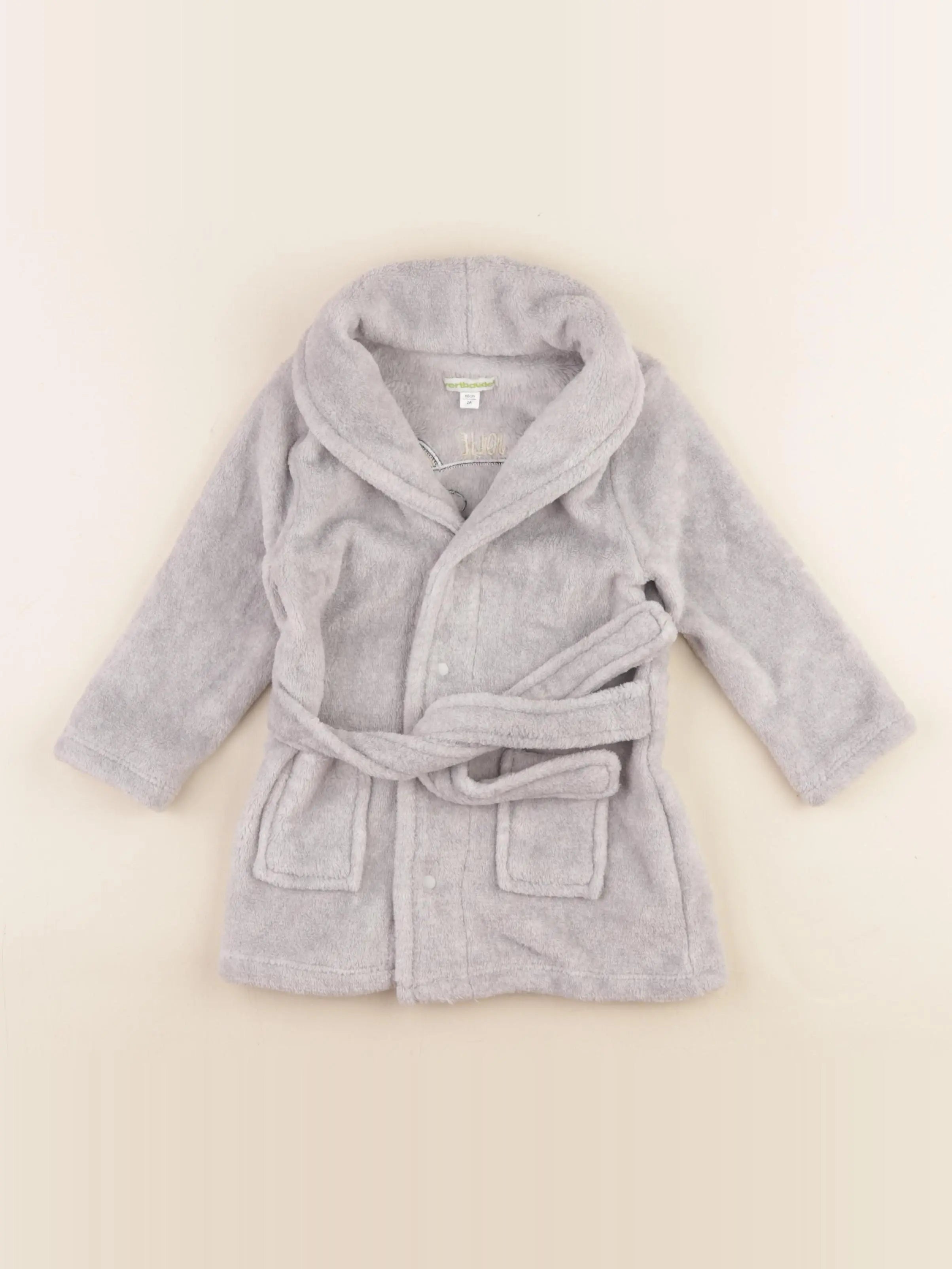 Vertbaudet - robe de chambre gris - 2 ans