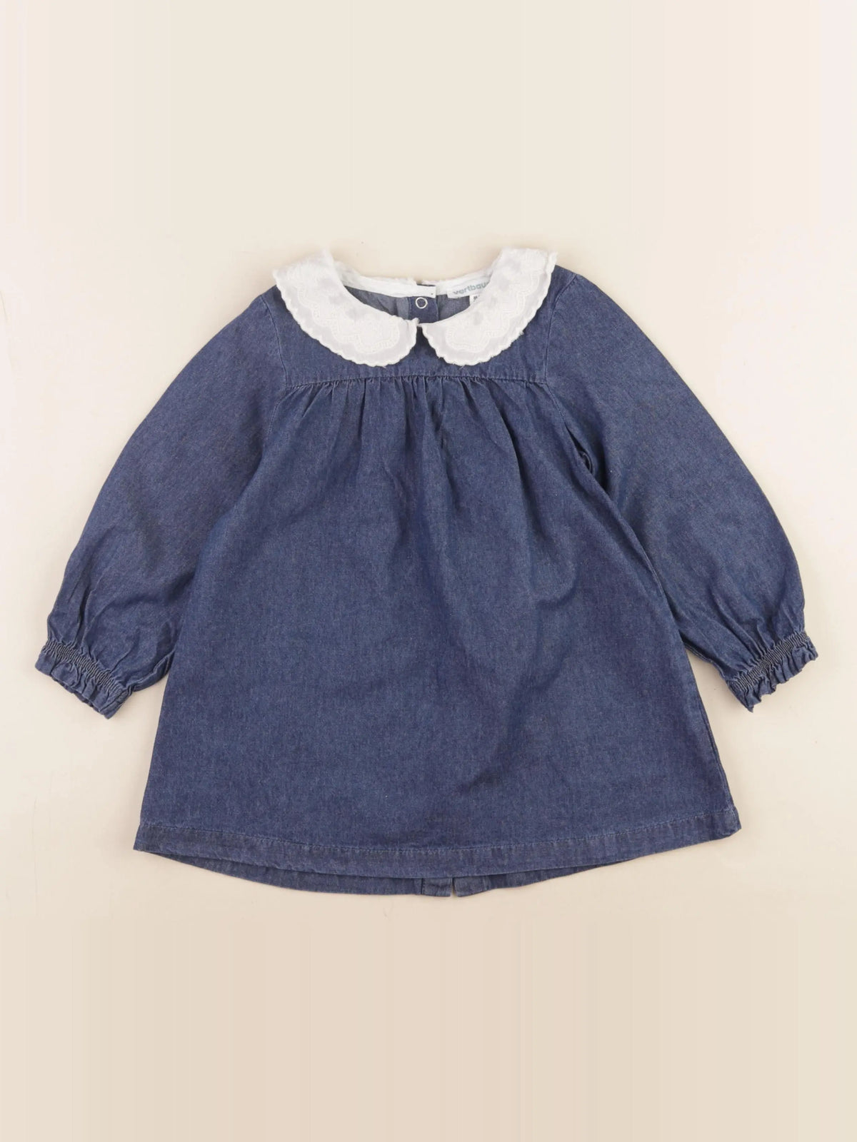 Vertbaudet - robe bleu - 24 mois