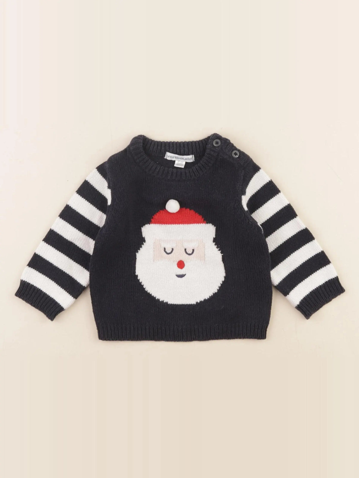 Vertbaudet - pull bleu - 6 mois