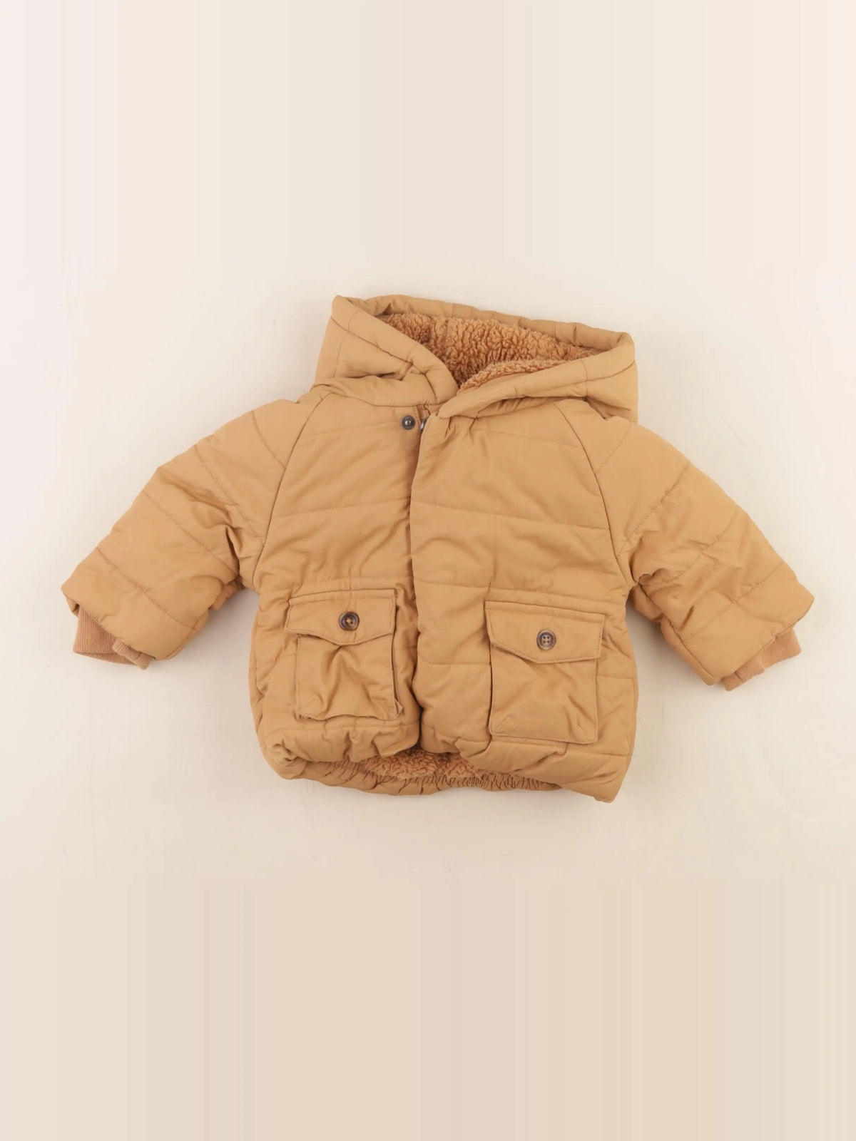 Vertbaudet - doudoune marron - 9 mois