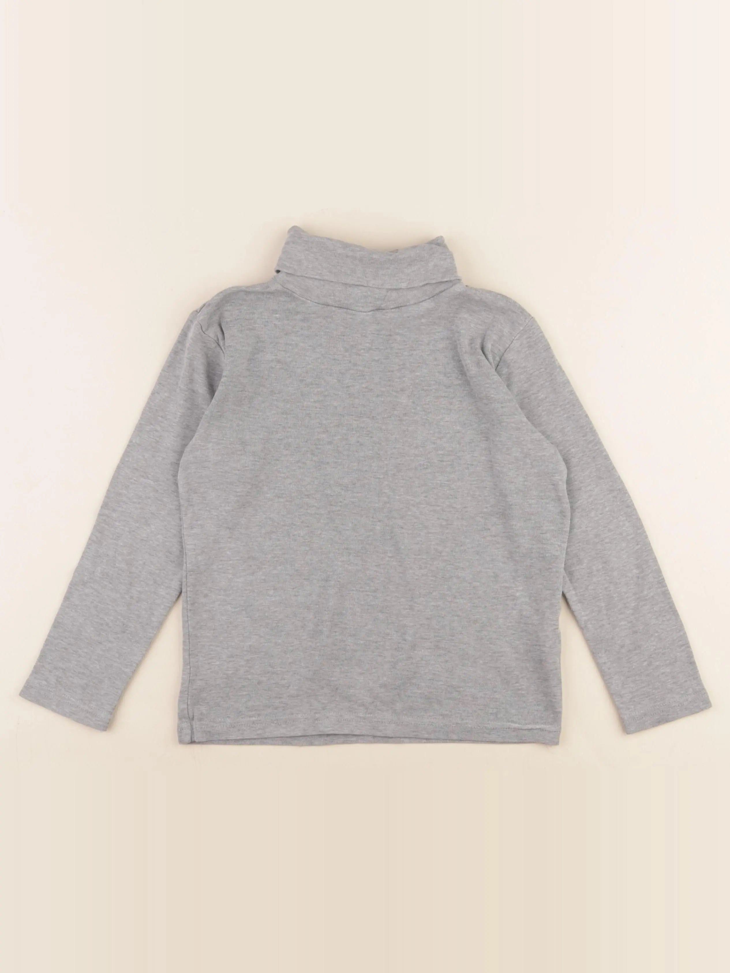 Vertbaudet - sous-pull gris - 8 ans