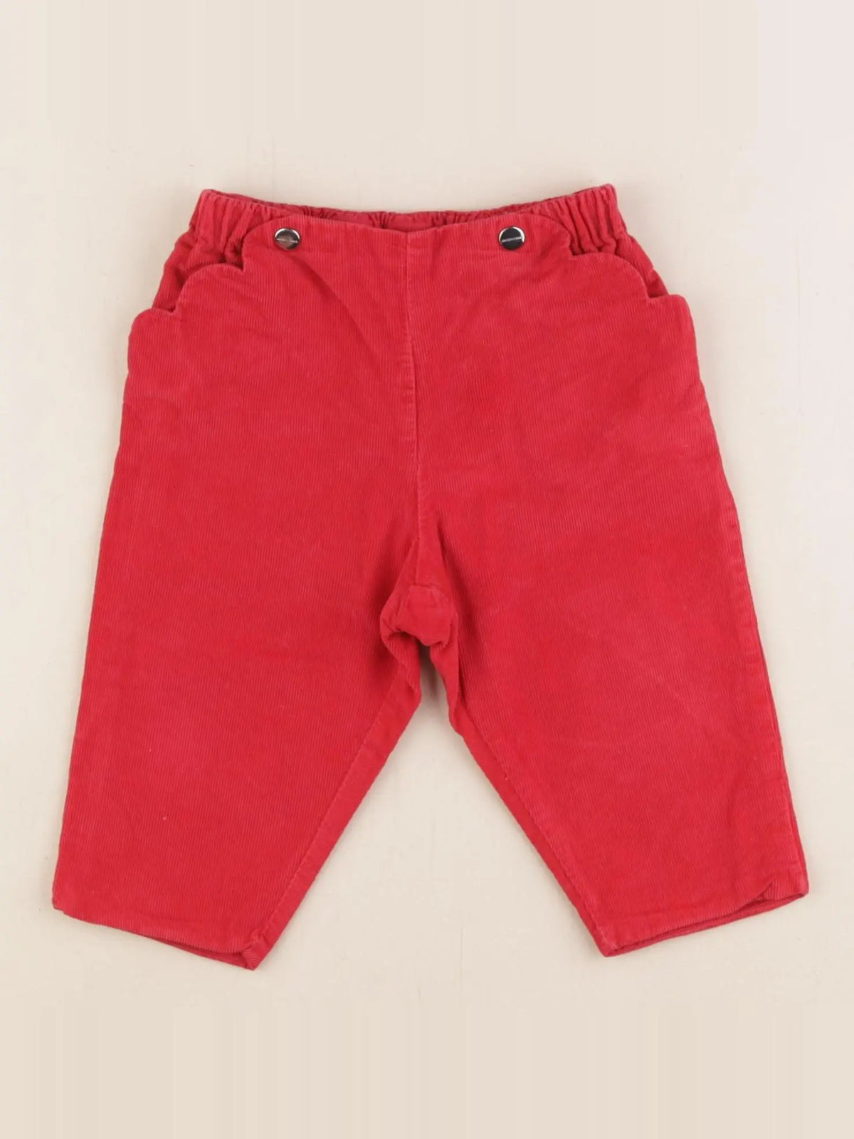 Jacadi - pantalon doublé rouge - 6 mois