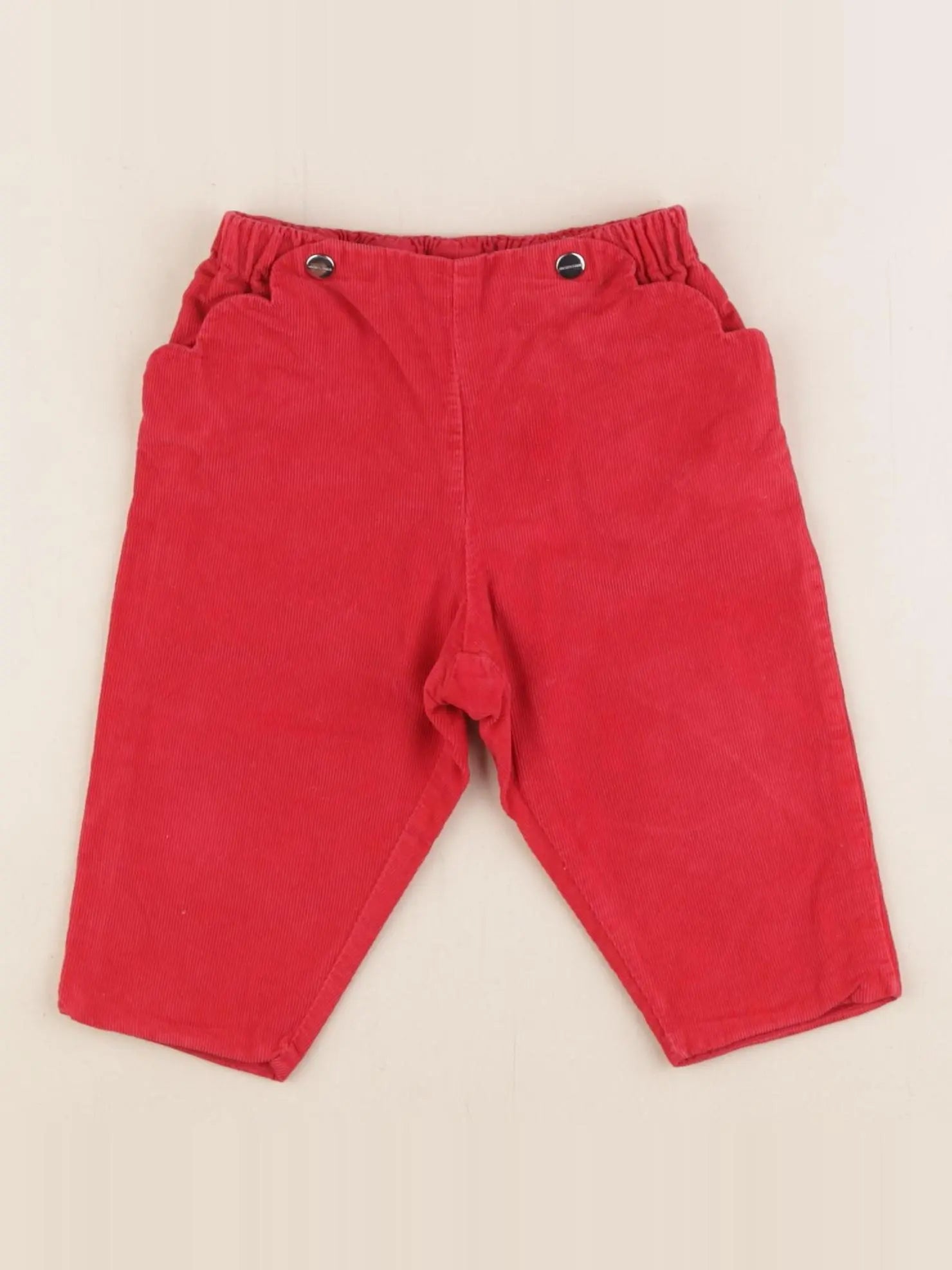Jacadi - pantalon doublé rouge - 6 mois