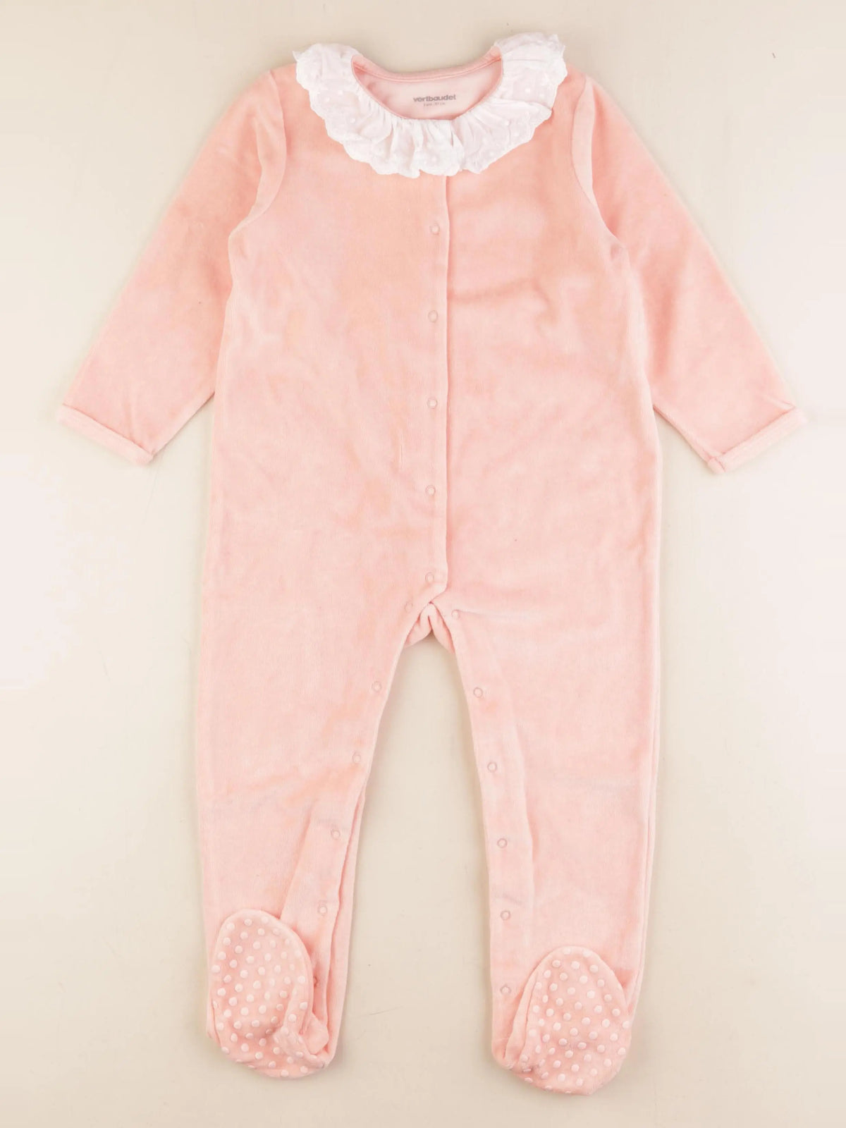 Vertbaudet - pyjama velours rose - 3 ans