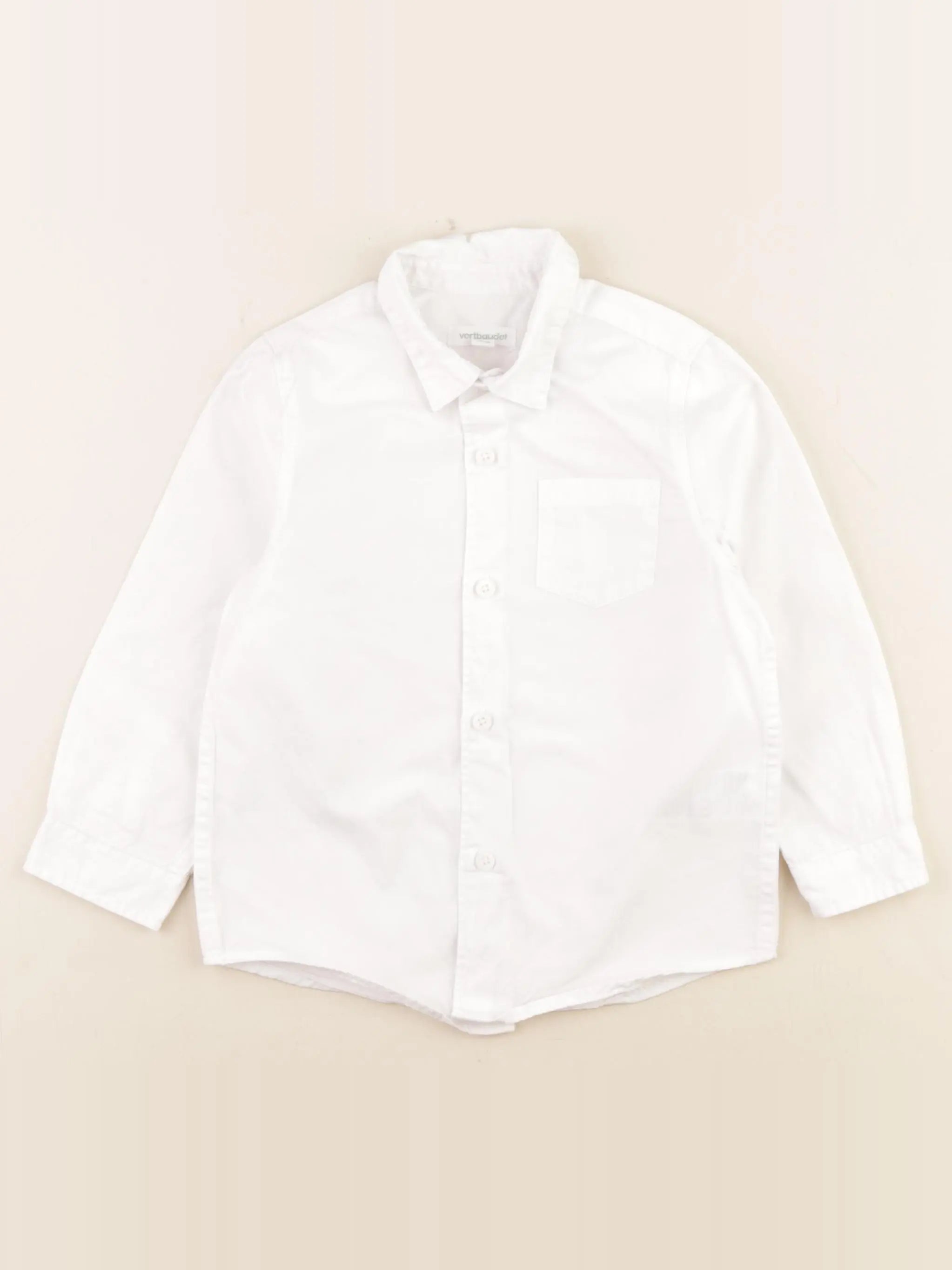 Vertbaudet - chemise blanc - 3 ans