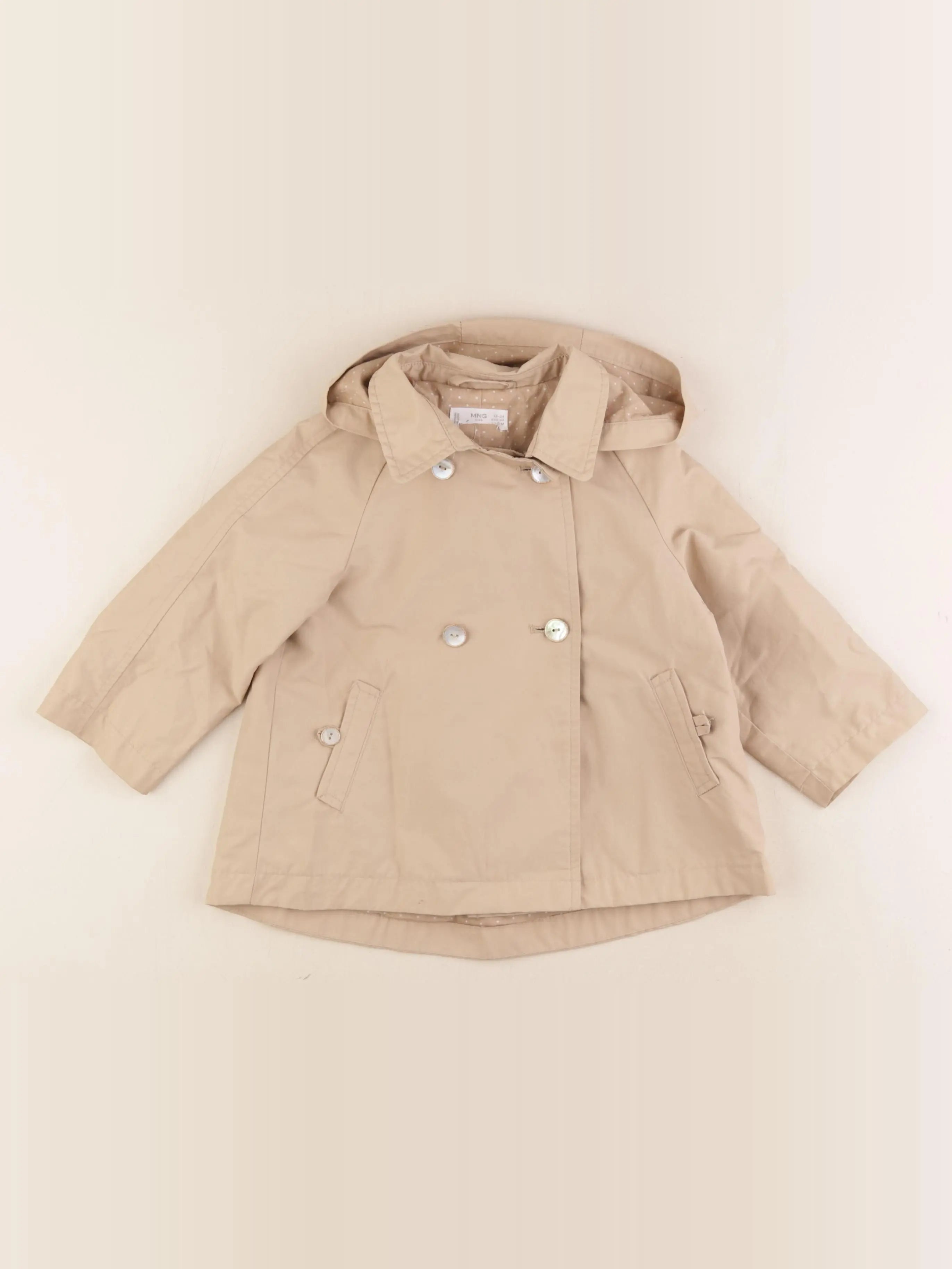 Mango - trench marron - 24 mois
