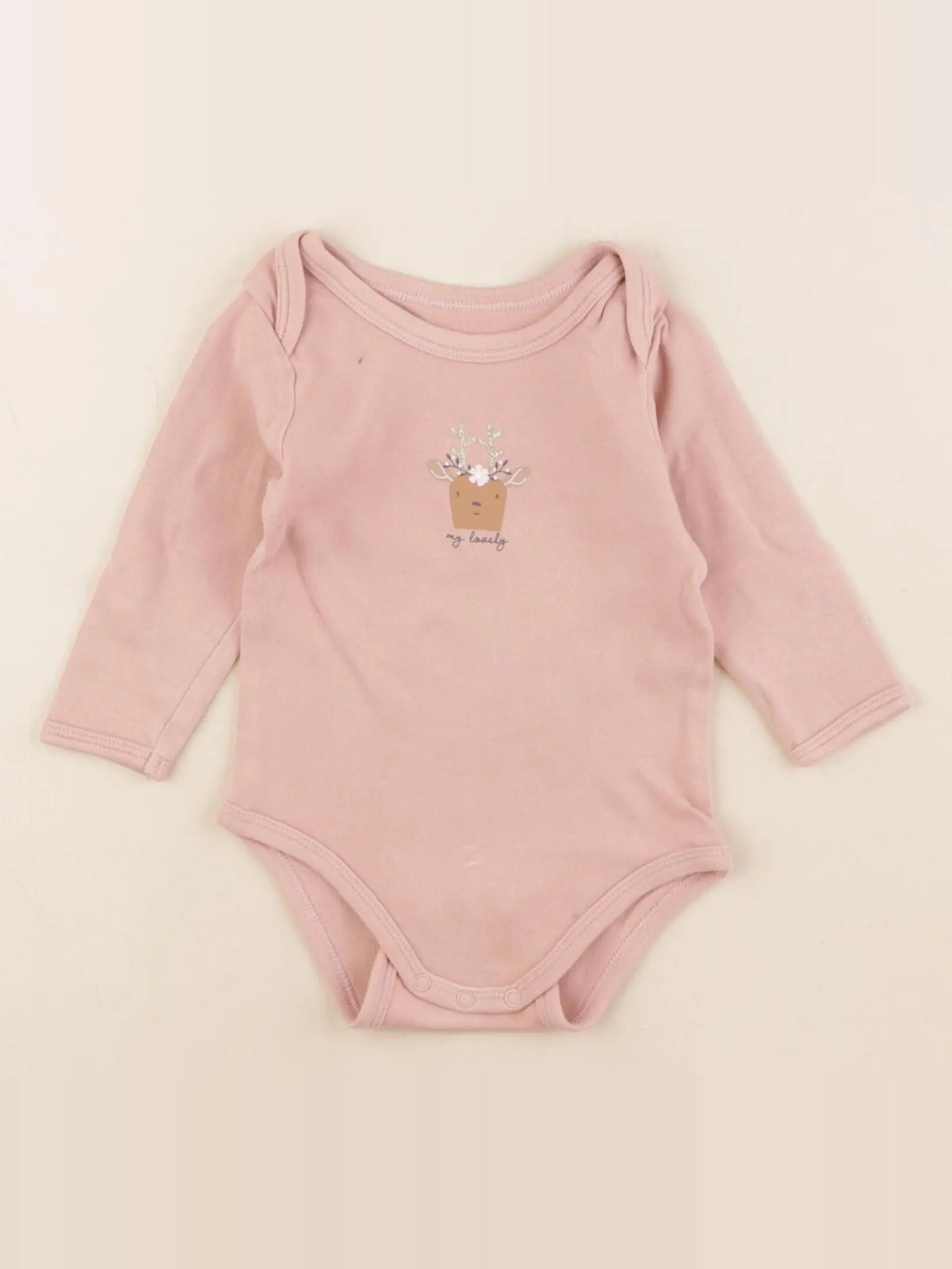 Vertbaudet - body rose - 9 mois