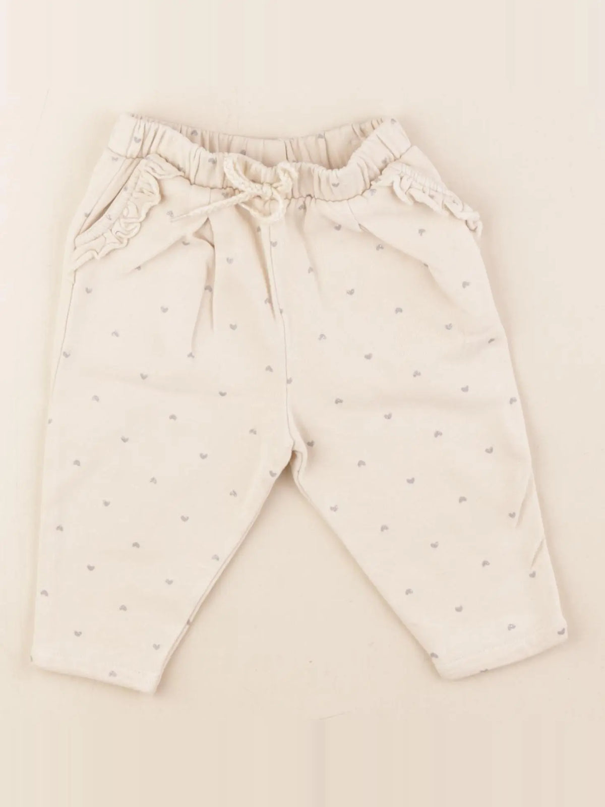 Vertbaudet - pantalon beige - 9 mois