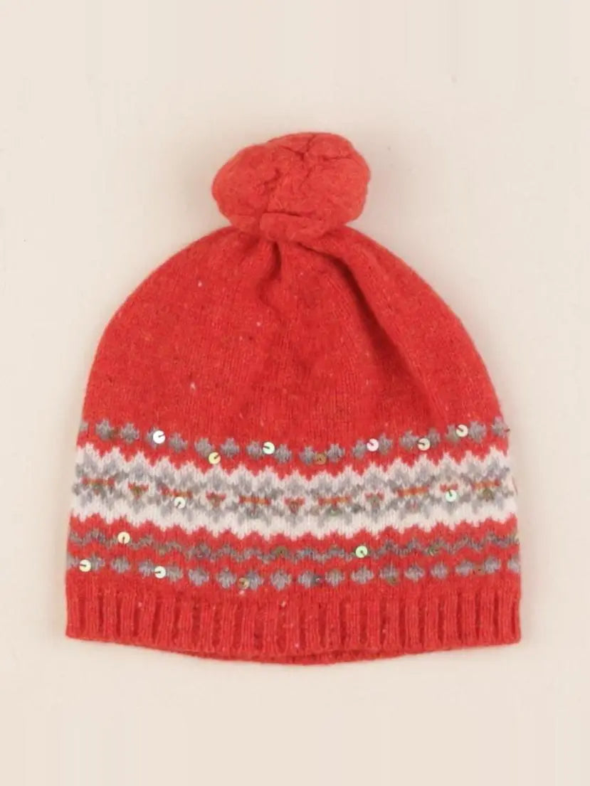 Bonpoint - bonnet rouge - 6/12 mois