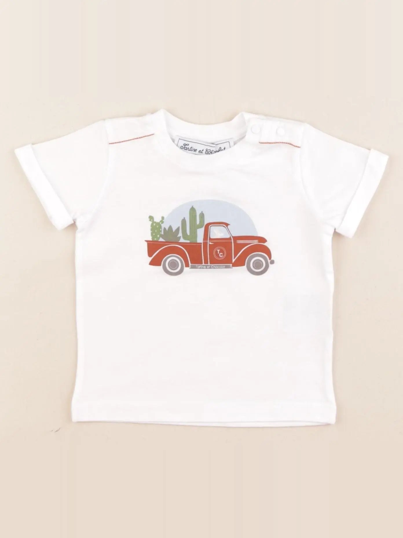 Tartine & Chocolat - tee-shirt blanc - 3 mois