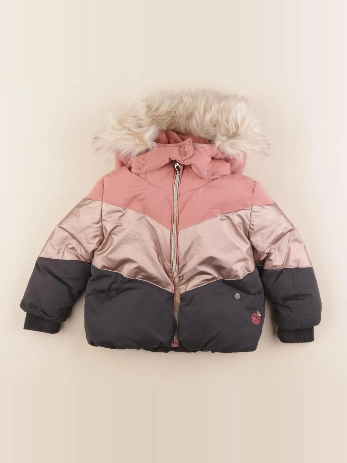 Vertbaudet - doudoune rose - 2 ans