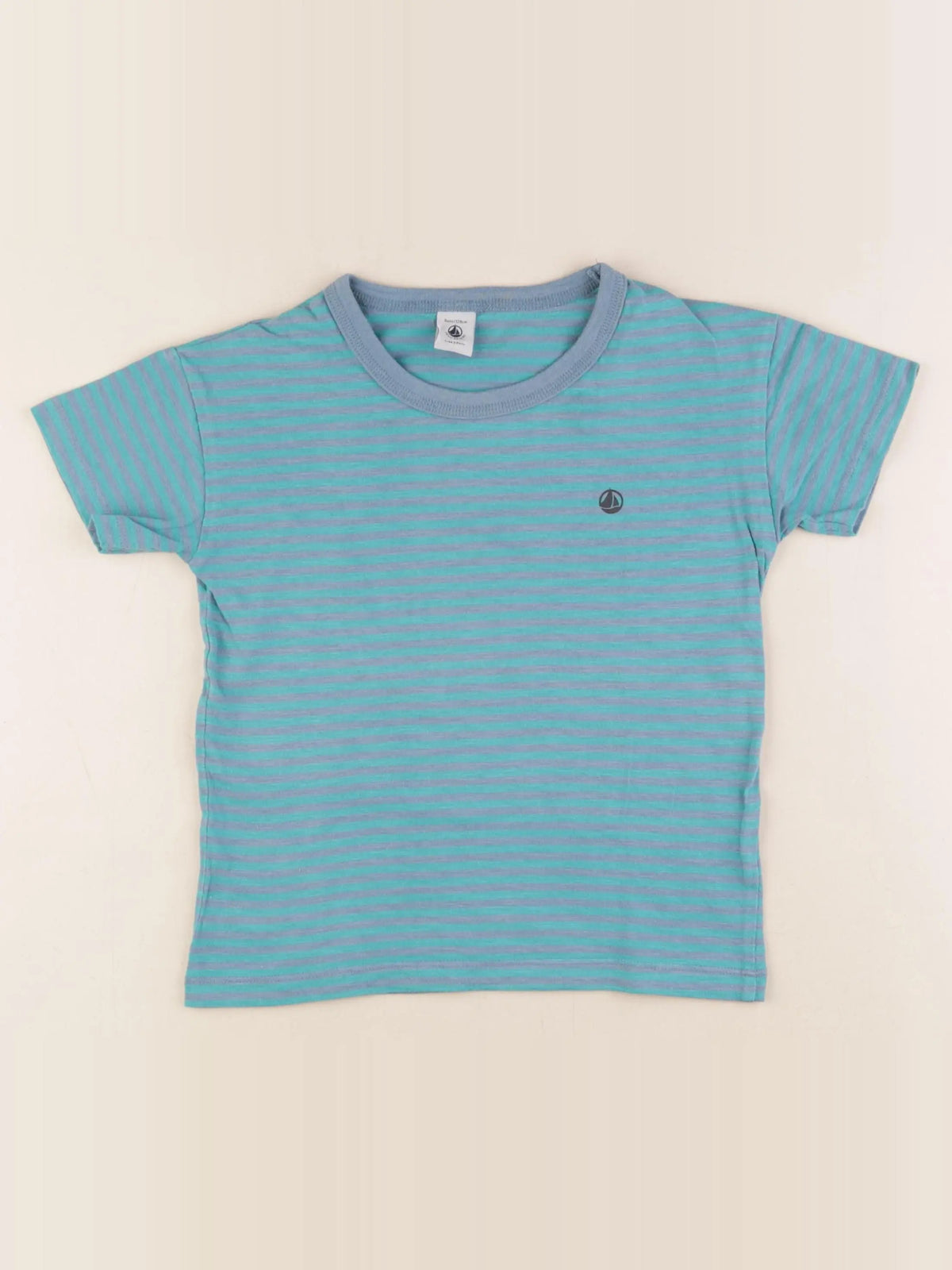 Petit Bateau - tee-shirt vert - 8 ans