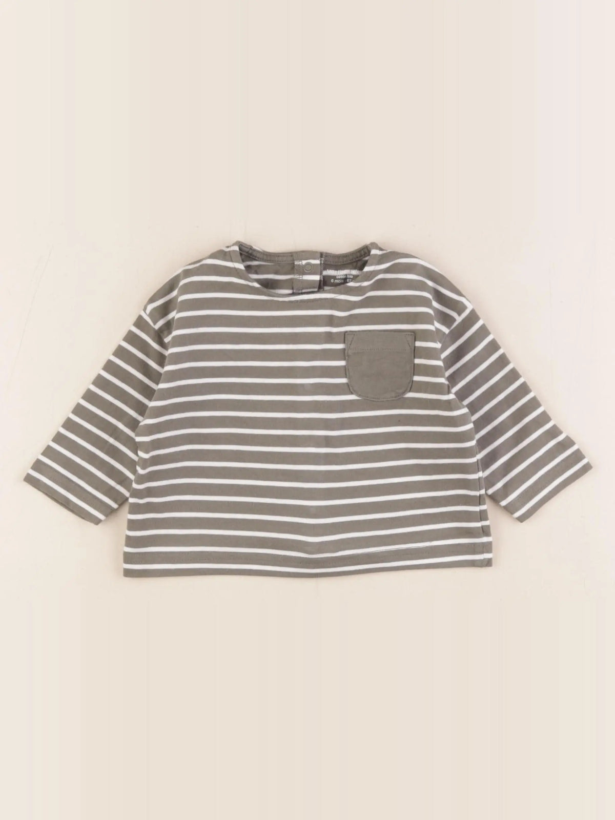 Vertbaudet - tee-shirt vert - 6 mois