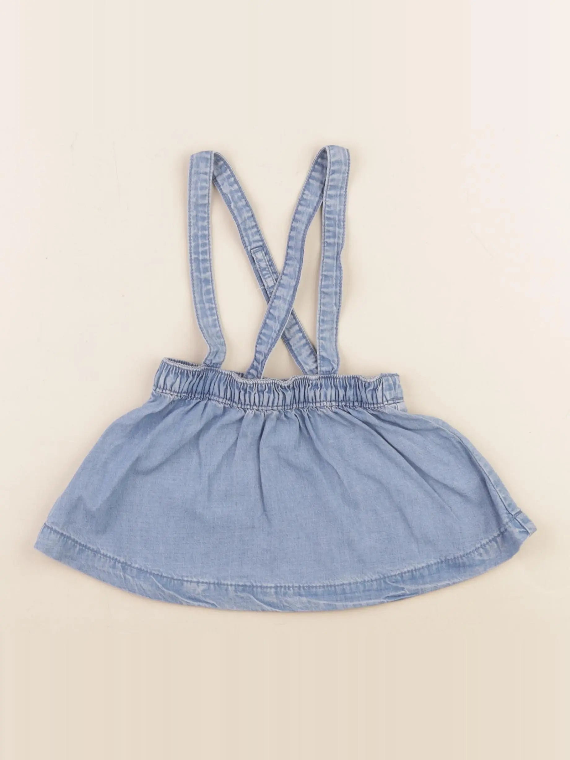 Vertbaudet - jupe bleu - 9 mois