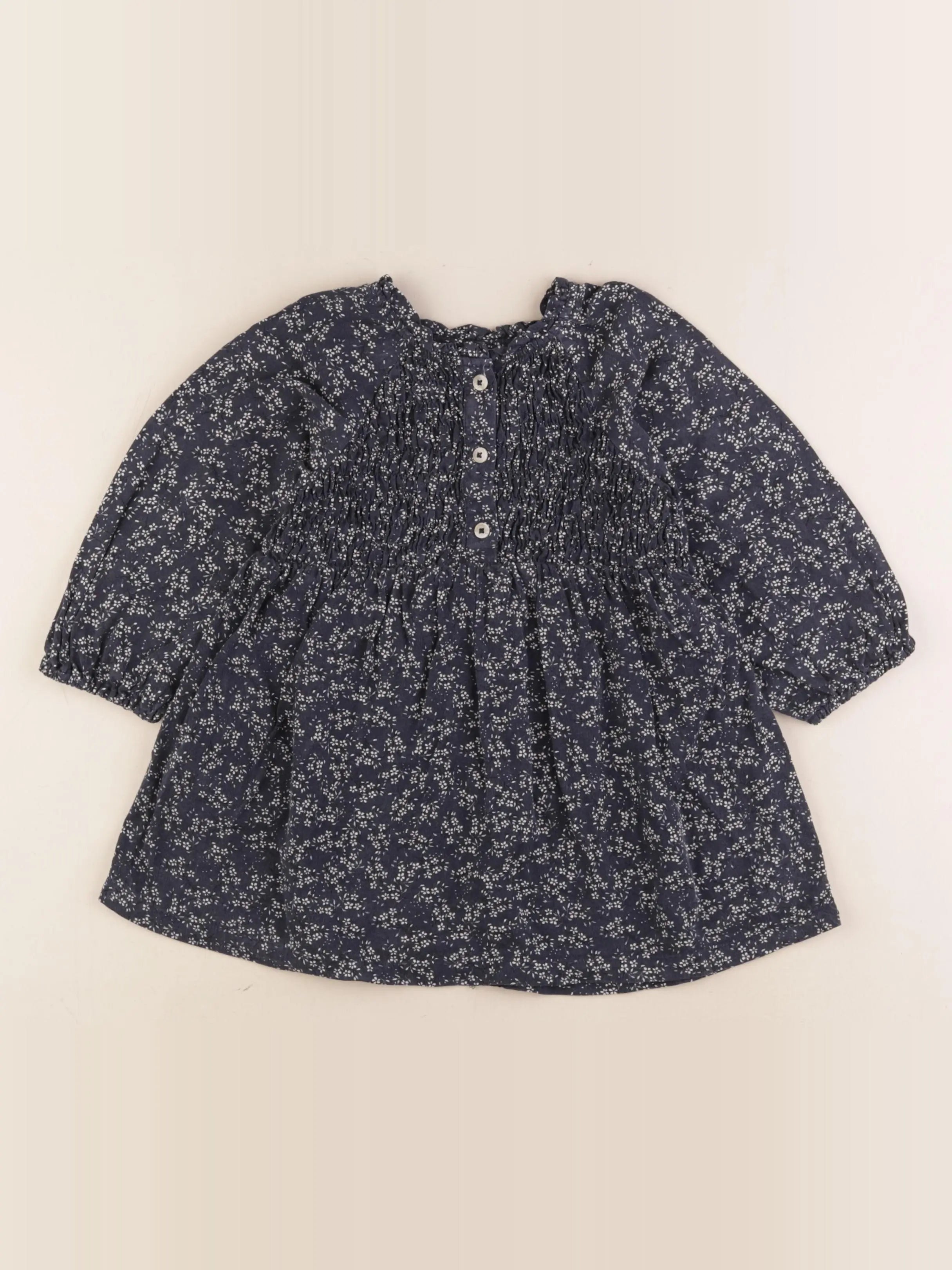Zara - robe bleu - 2/3 ans