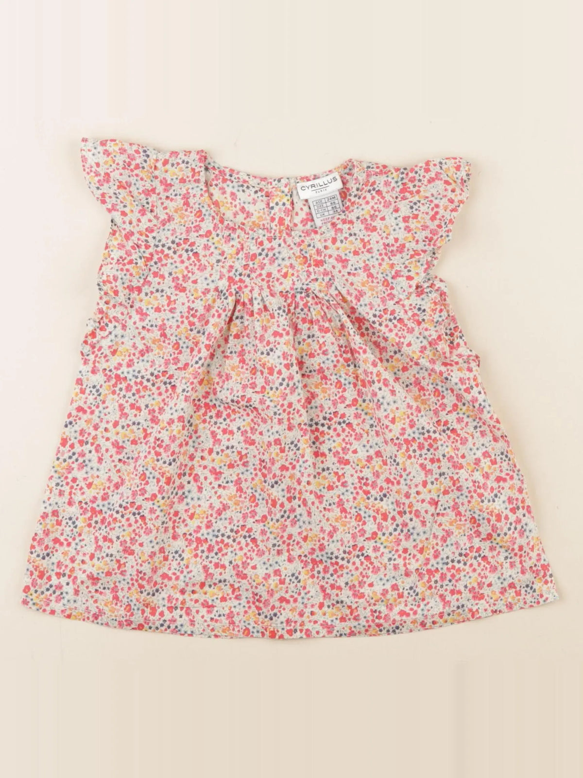 Cyrillus - blouse multicolore - 24 mois