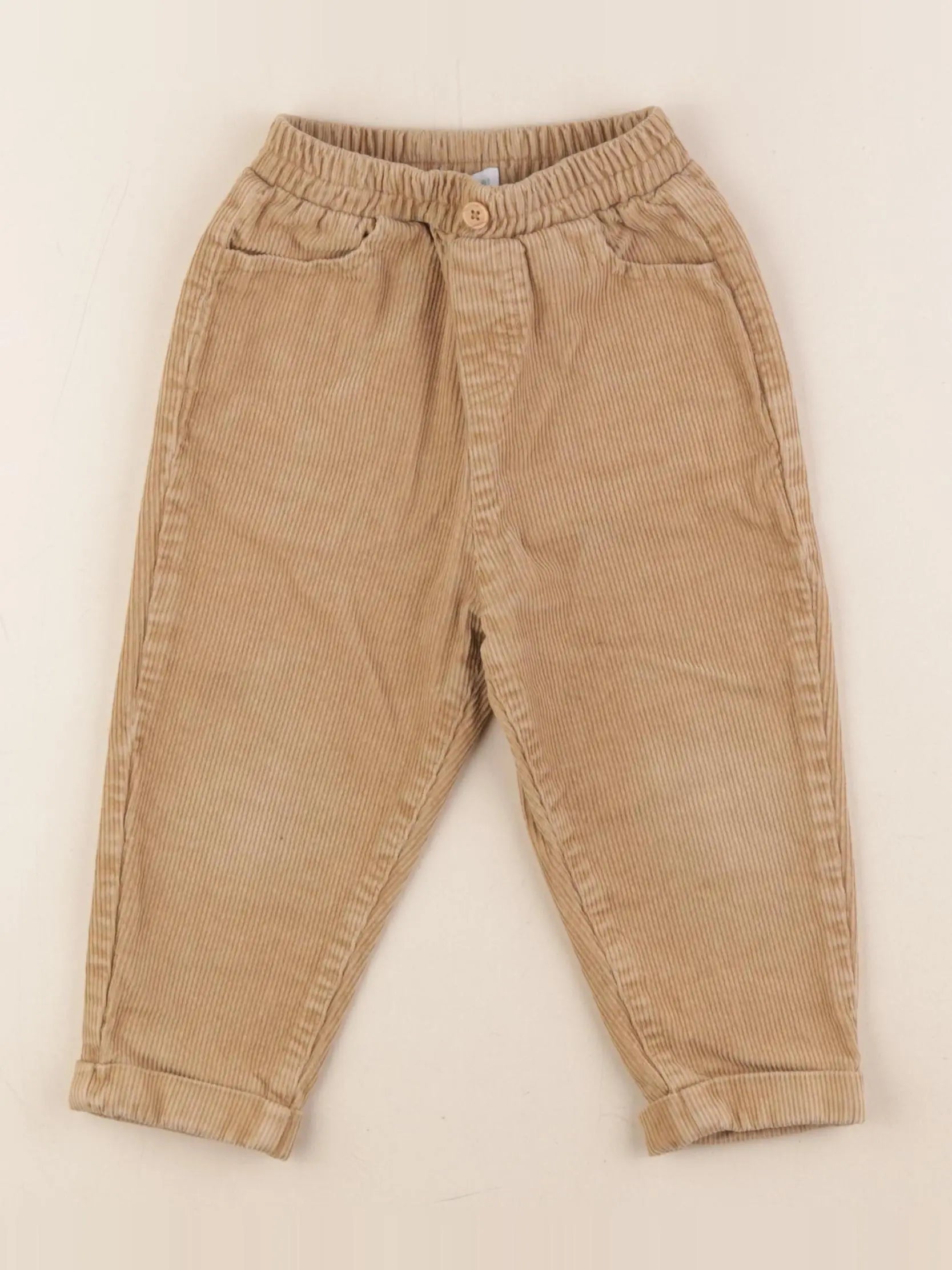 Vertbaudet - pantalon marron - 24 mois